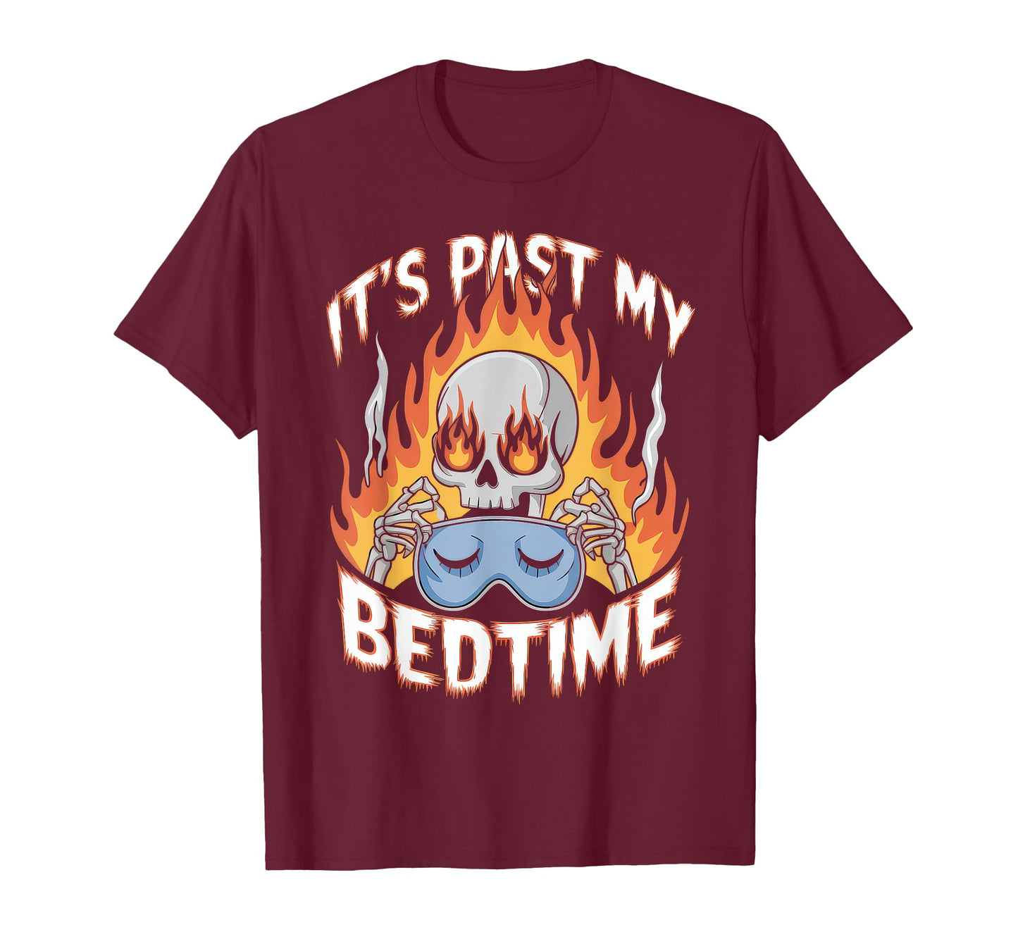 Funny Tshirt Men Humor Skeleton Meme Sarcastic Ironic Tired T-Shirt