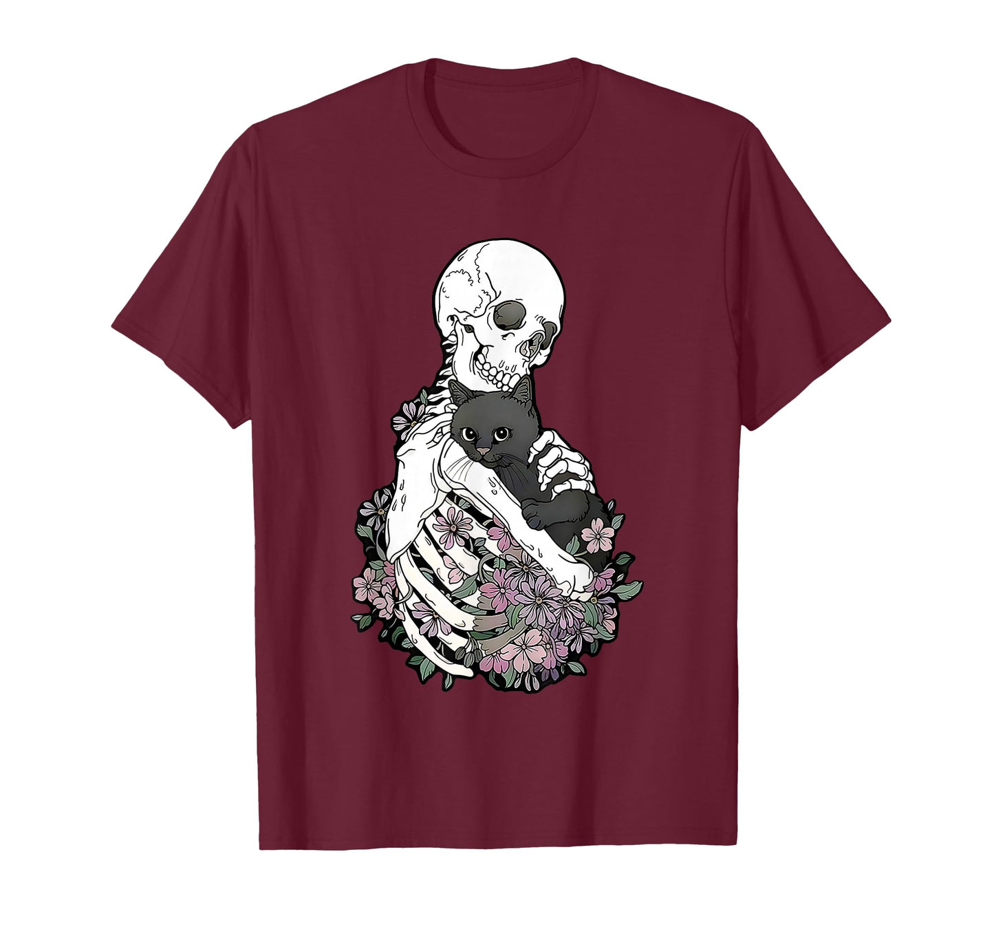 Halloween Skeleton cat T-Shirt