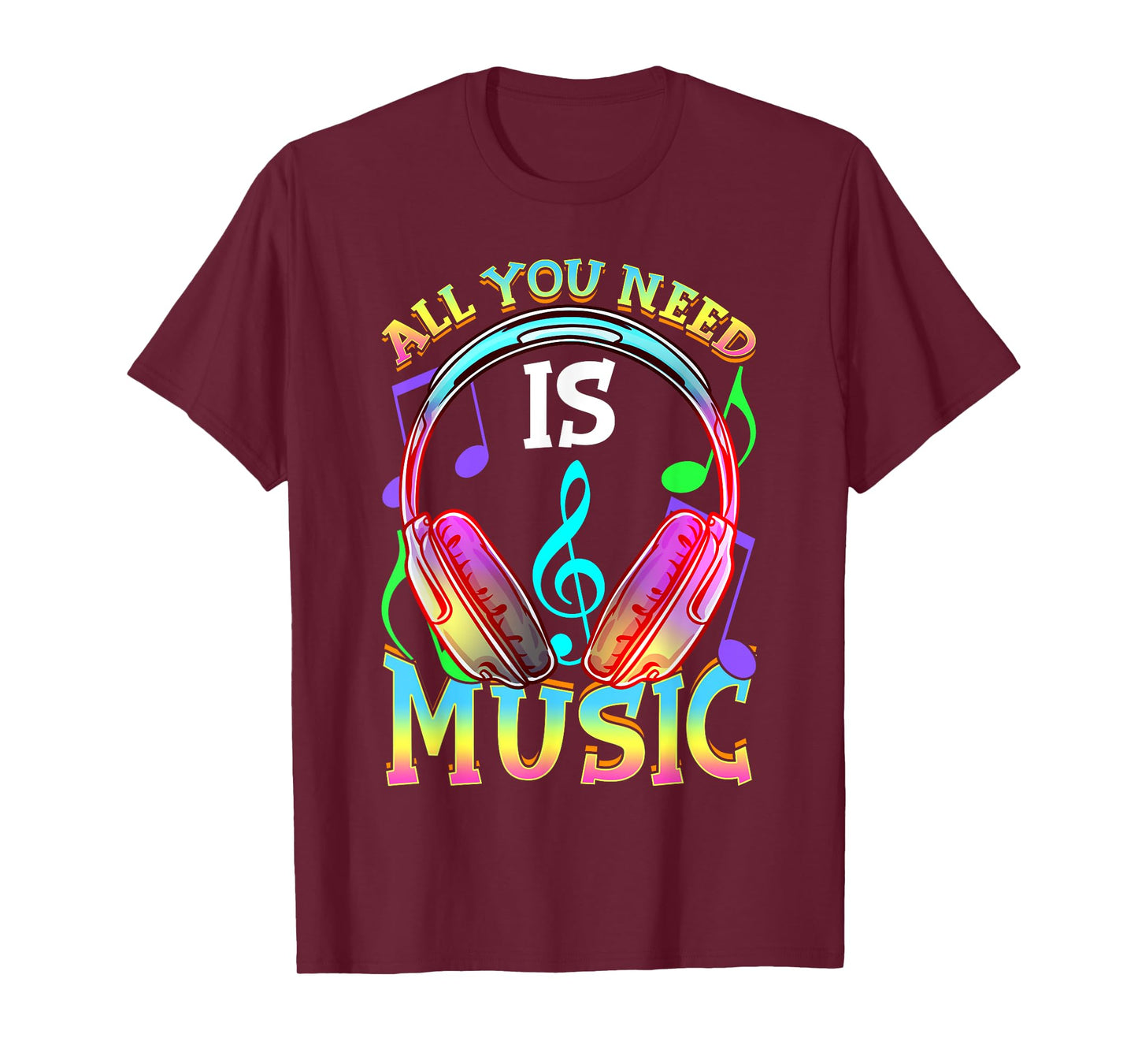 All you need is music, DJ Headphones - Music lover producer T-Shirt