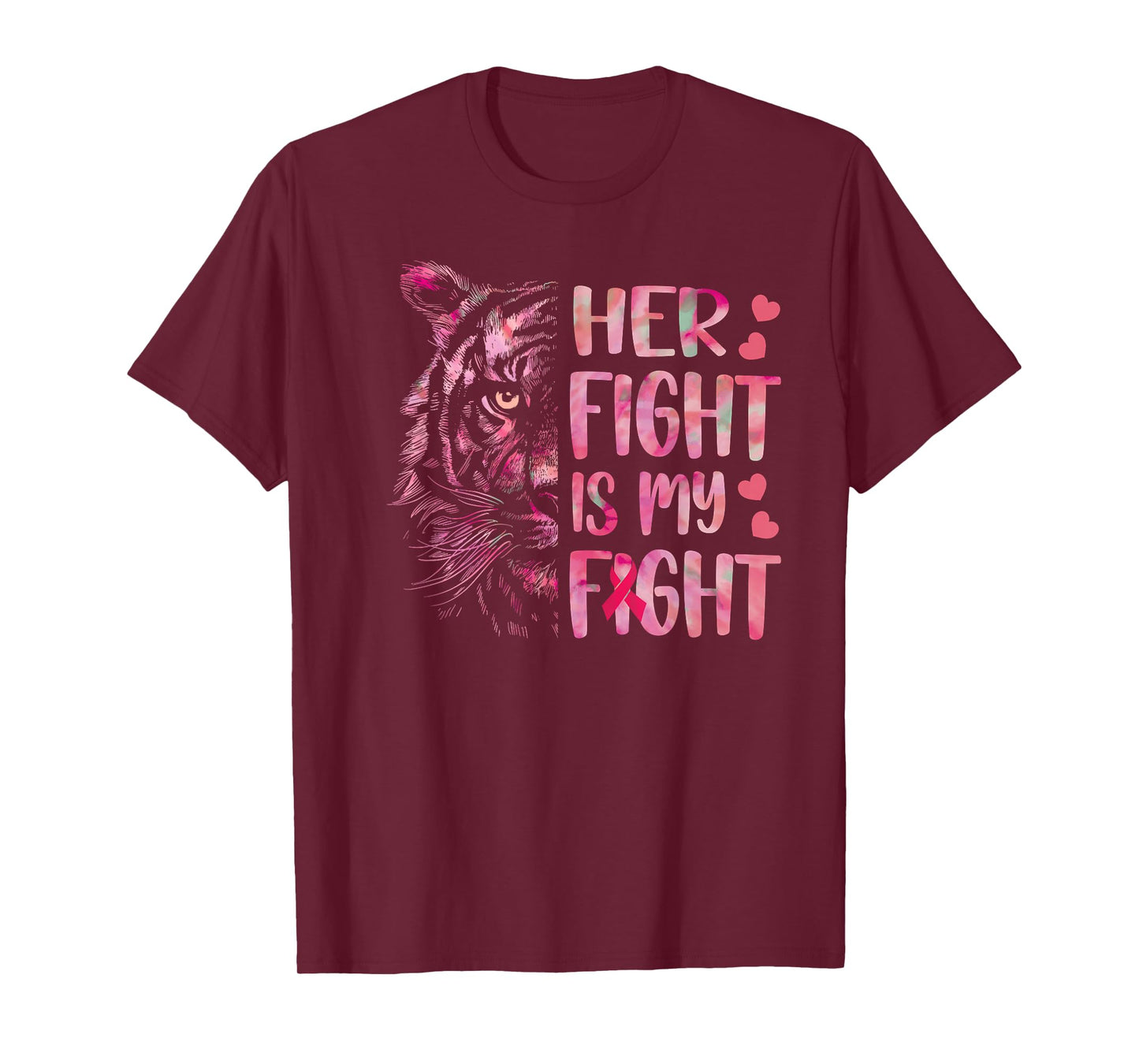 Tiger Her Fight Is My Fight Breast Cancer Awareness 2022 T-Shirt