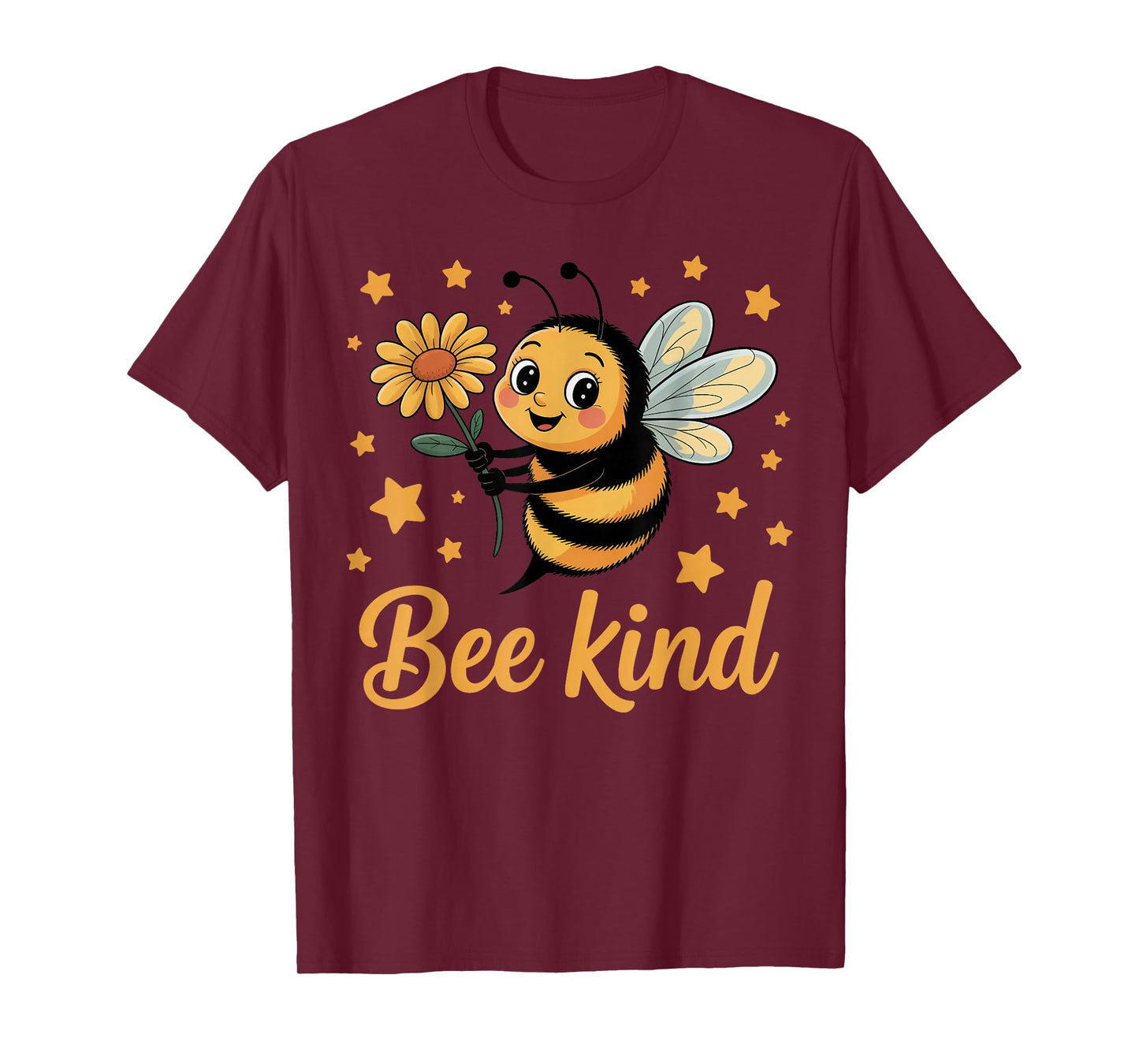 Bee Kind Cute bee with Flower Kindness T-Shirt