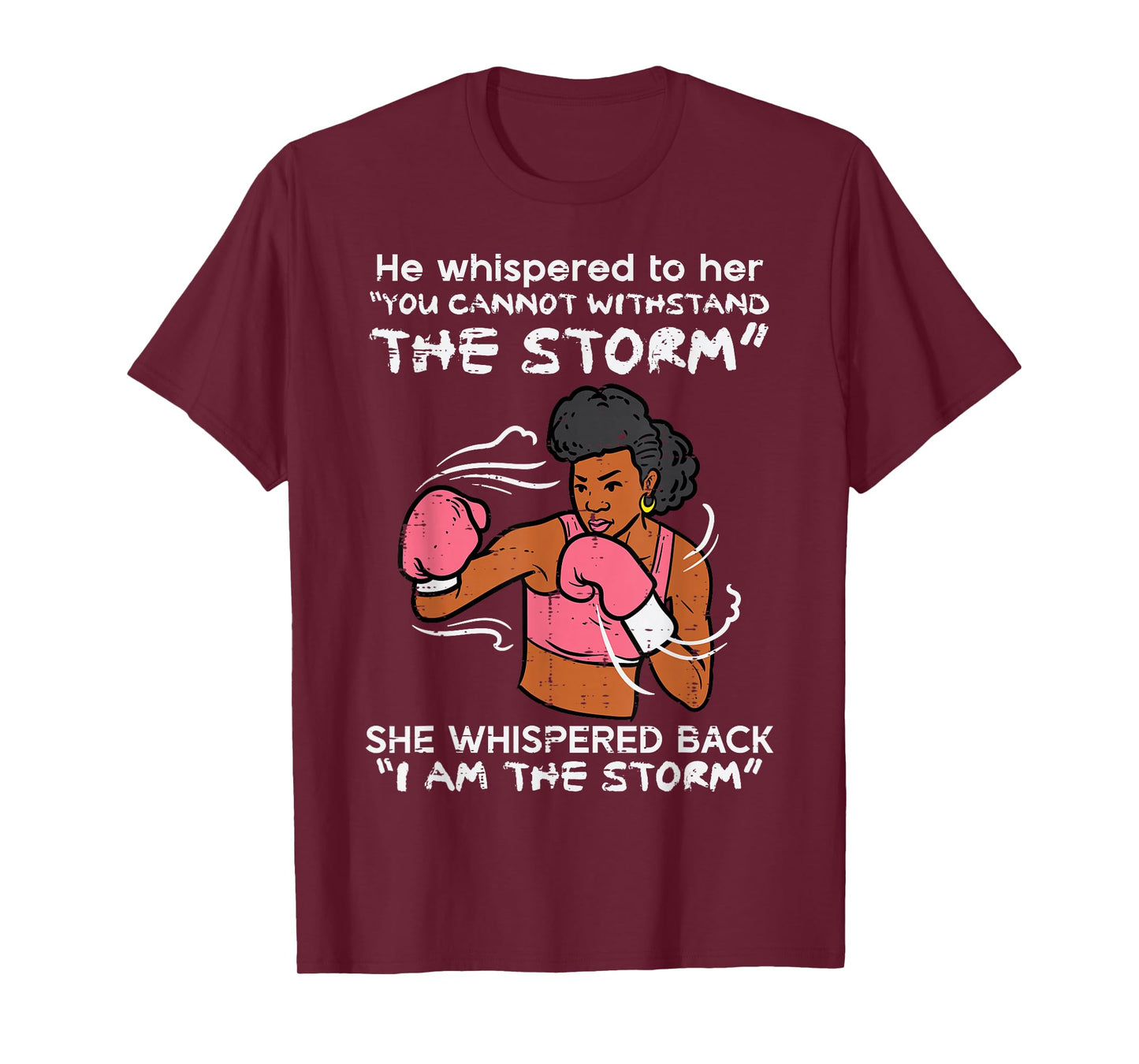 I Am The Storm Black African Woman Breast Cancer Awareness T-Shirt