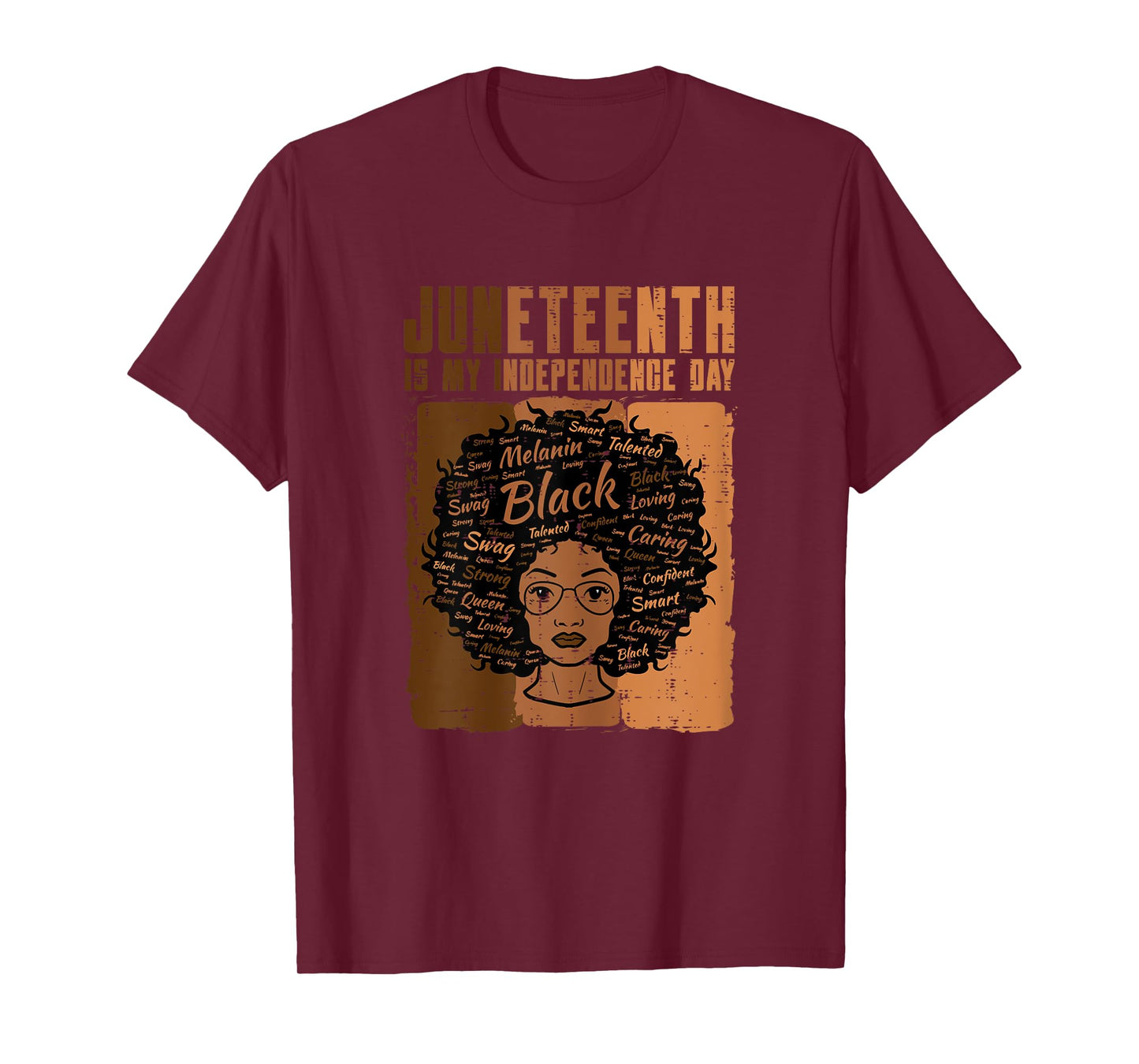Juneteenth Black Woman Independence Day Melanin Women Girls T-Shirt
