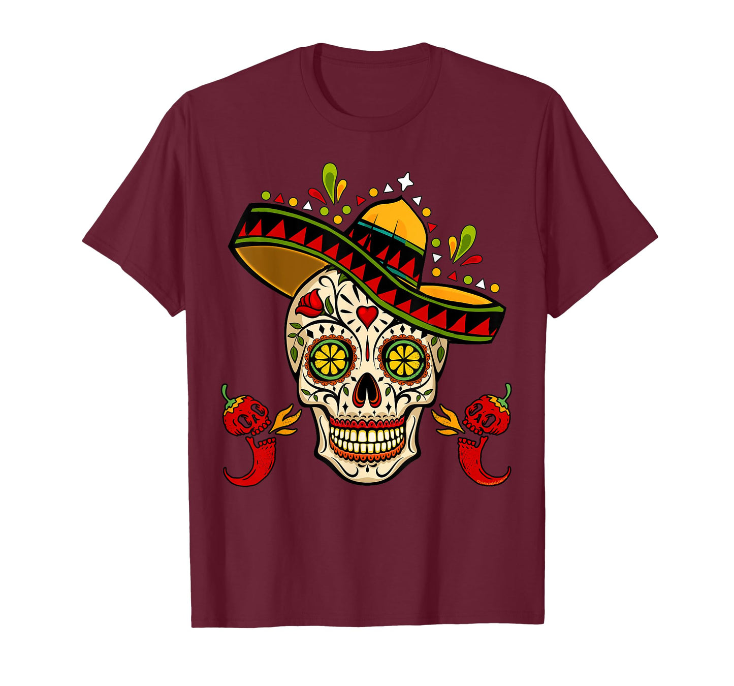 Cinco de Mayo Mexican Fiesta Sugar Skull Cinco de Mayo T-Shirt