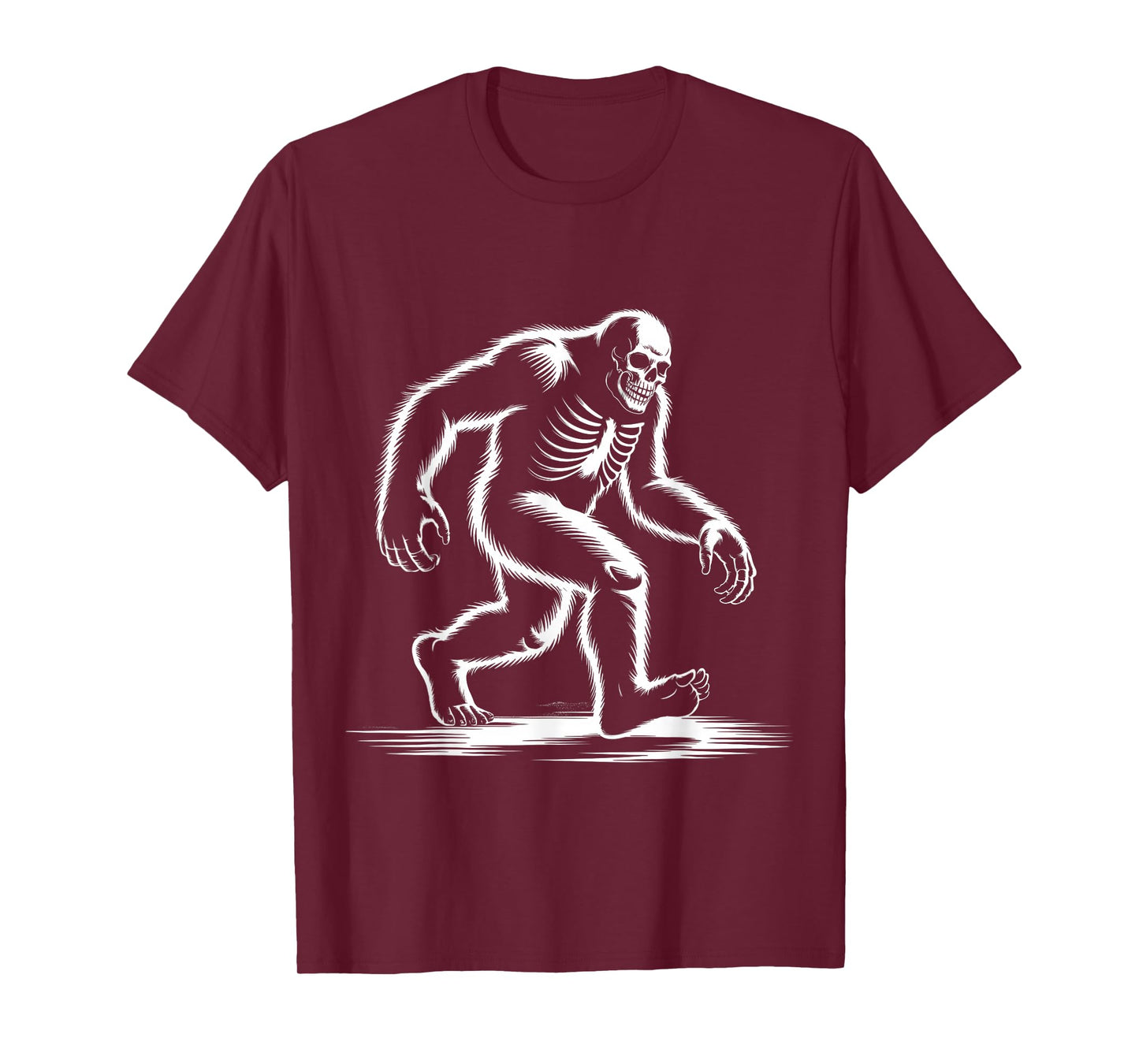 Funny Bigfoot Skeleton Halloween Costume for All Ages T-Shirt