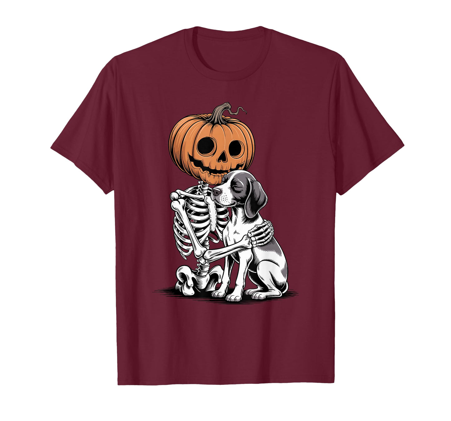 Halloween Skeleton German Shorthaired Pointer Dog GSP T-Shirt