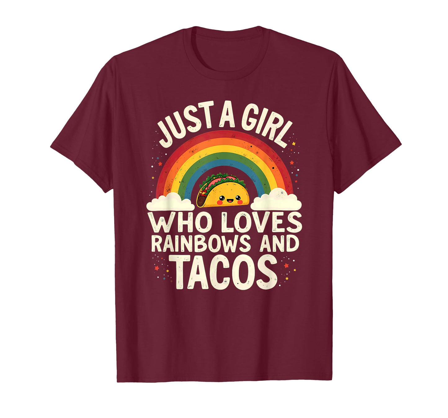 LGBT Pride Lesbian Just A Girl Who Loves Rainbows & Tacos T-Shirt