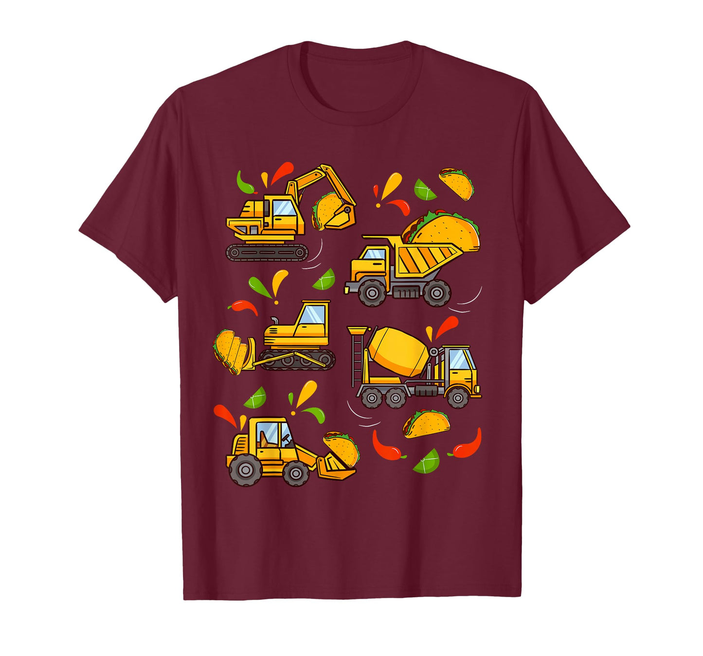 Cinco de Mayo Boys Kids Toddler Construction truck Tacos T-Shirt