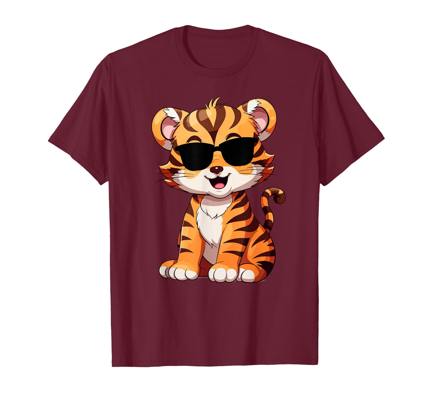 Tiger tshirt Spirit Tiger cub Face Wild Animal Colorful 80s T-Shirt