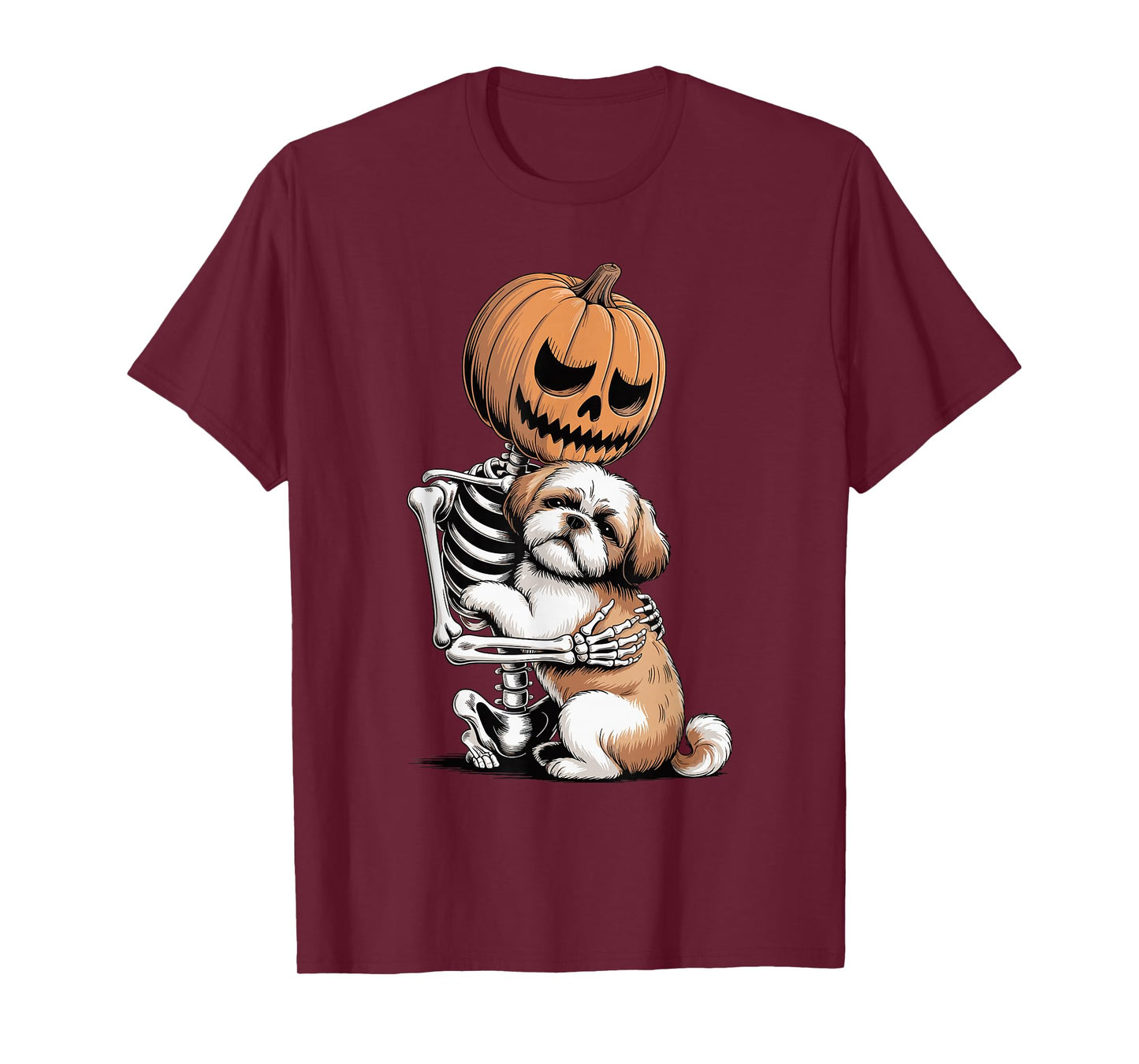 Halloween Skeleton Shih Tzu Shih Tzus T-Shirt
