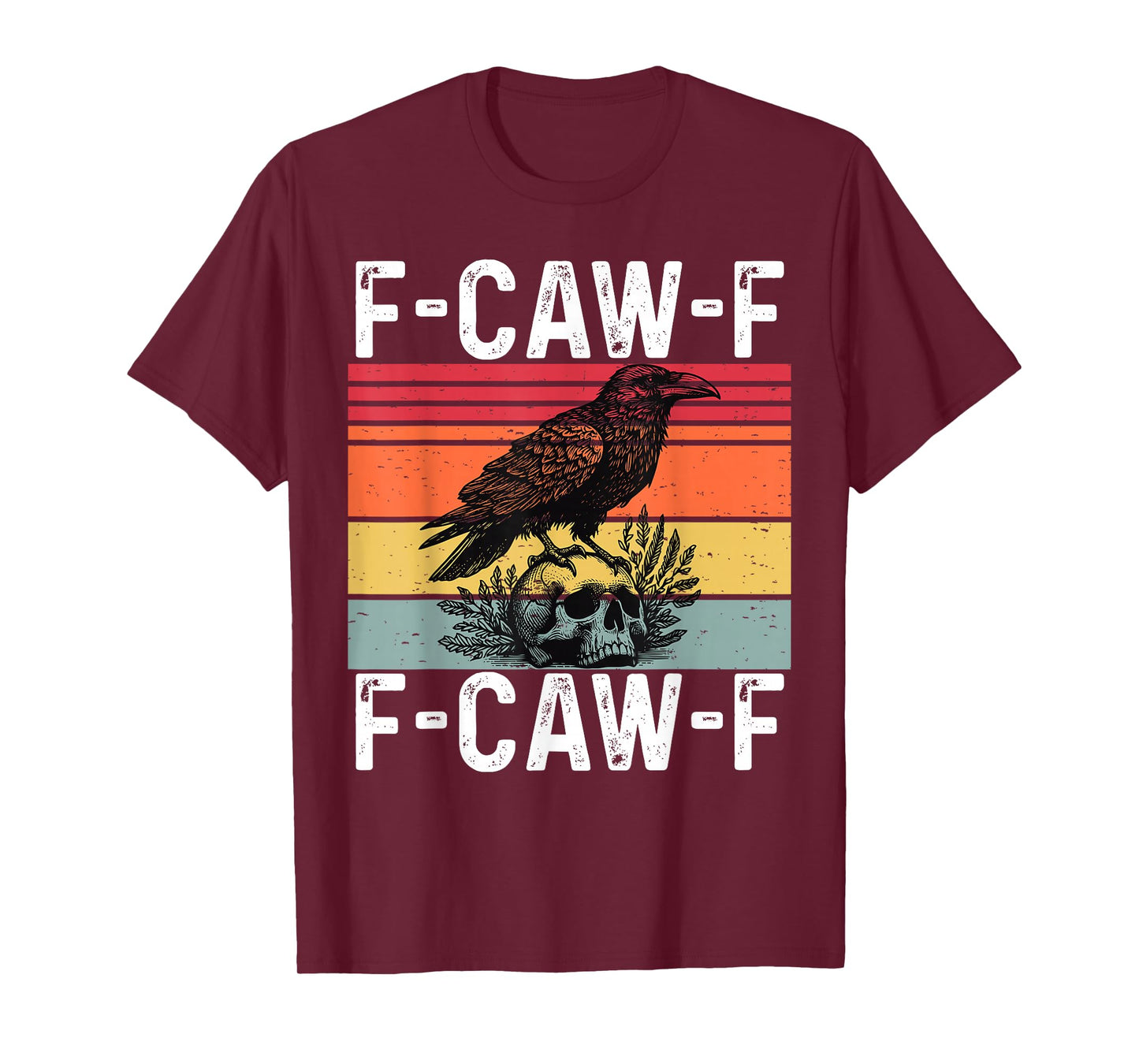 Vintage F-Caw-F Crow FCAWF Funny Bird Meme T-Shirt