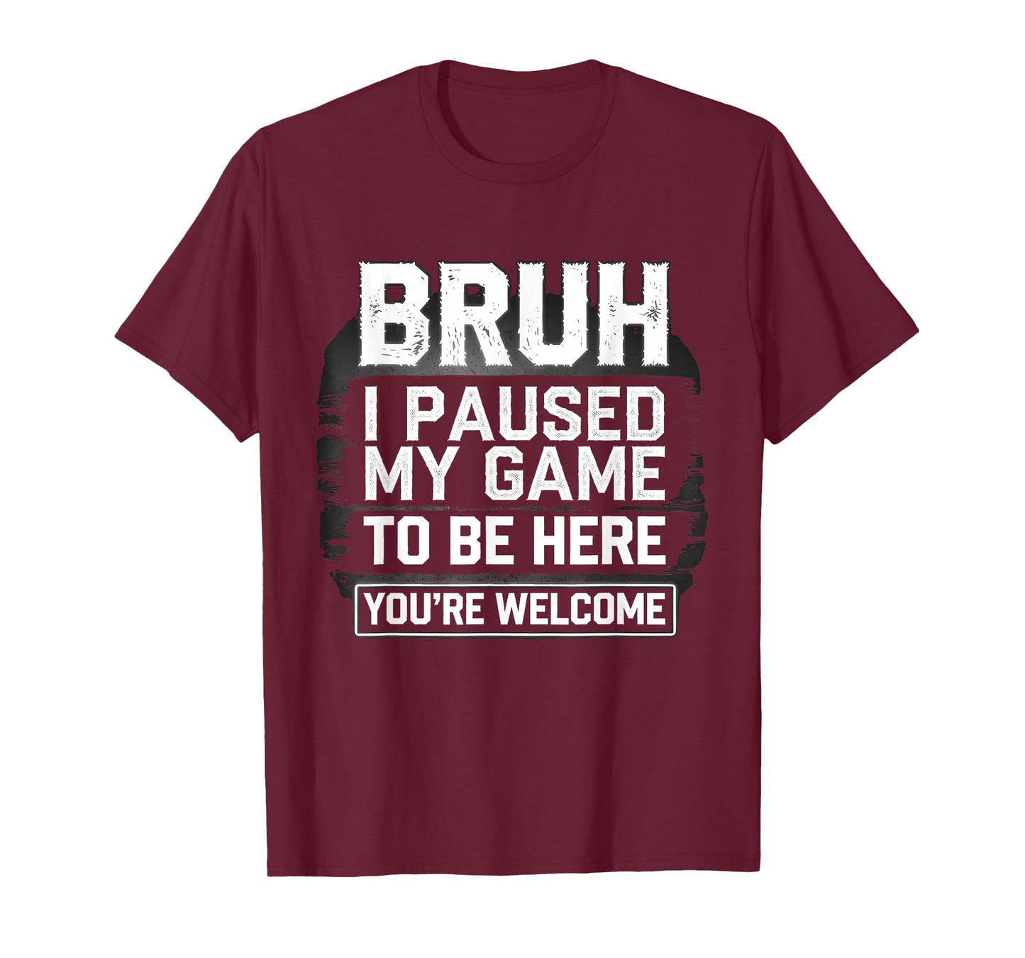 Funny Skeleton Gamer Gaming Bruh I Paused My Game for Teens T-Shirt