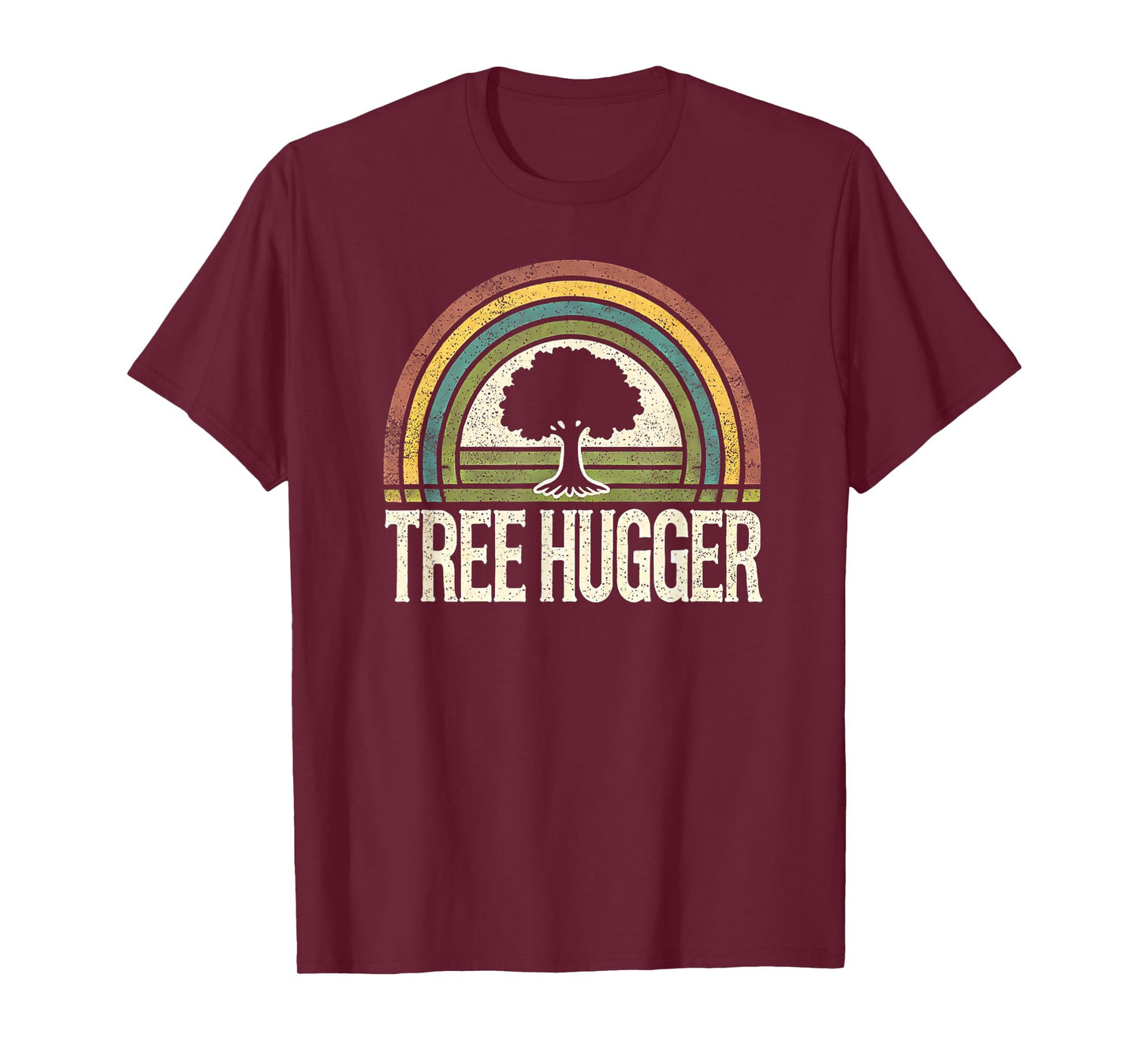Retro Tree Hugger Design T-Shirt