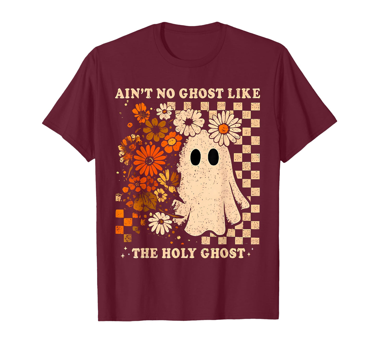 Ghost Library Reading Books Halloween Men Women Kids T-Shirt