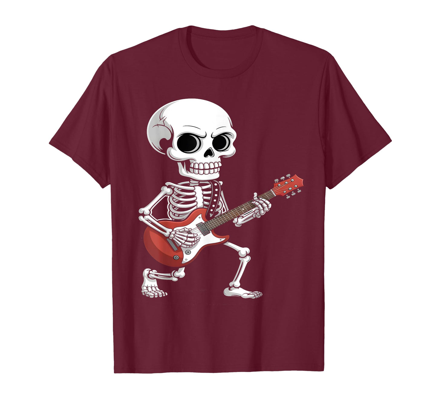 Rock Guitar Skeleton Halloween Costume T-Shirt