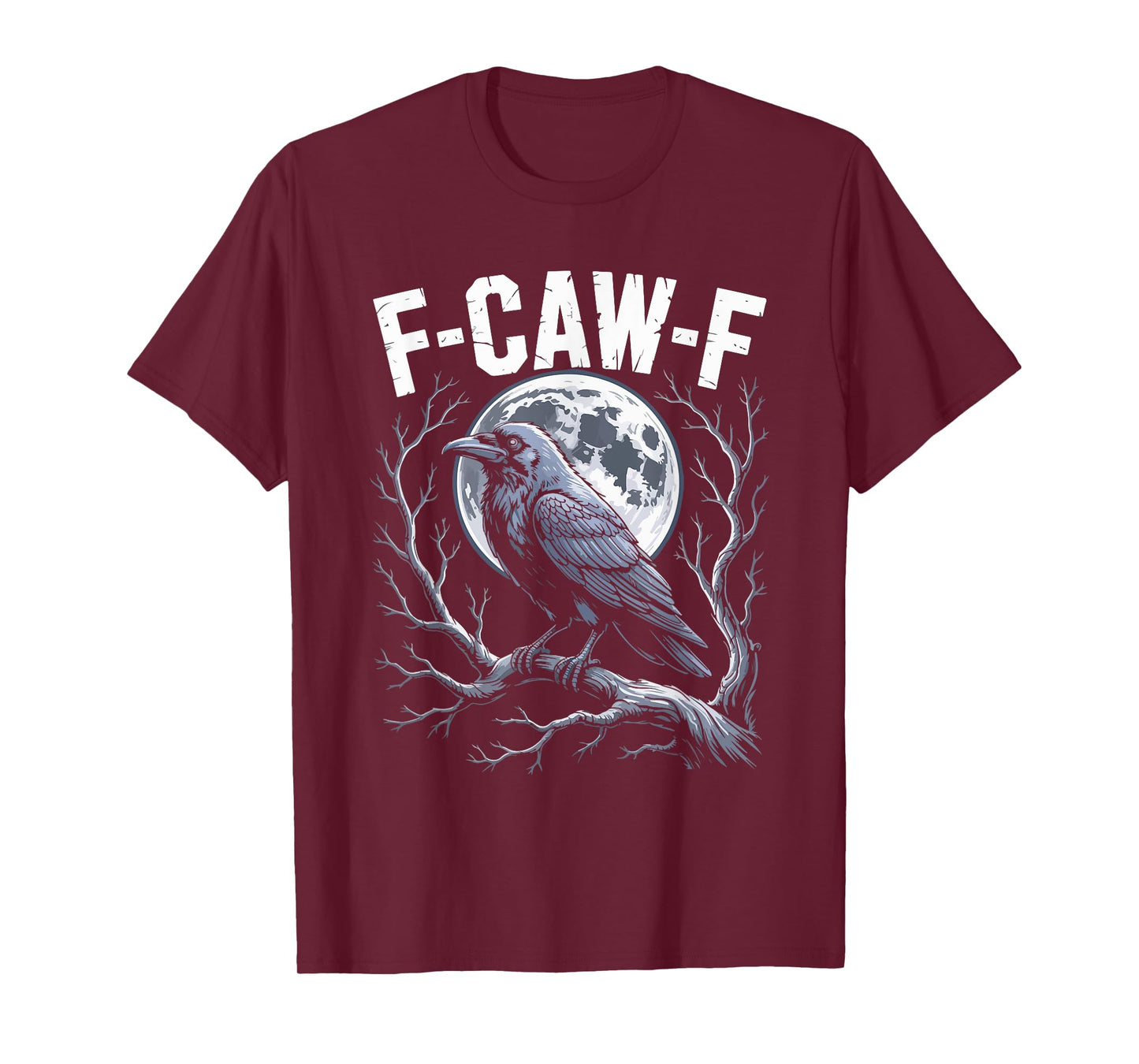 F-Caw-F Raven Sunset Humor Statement Gosic T-Shirt