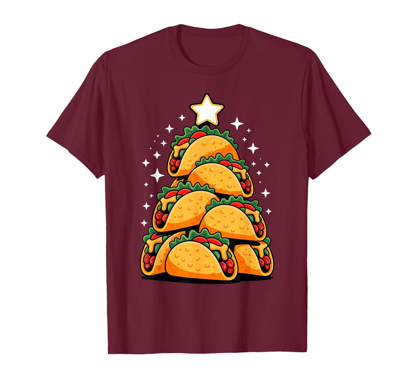 Christmas Tree Tacos Mexican Food Taco T-Shirt