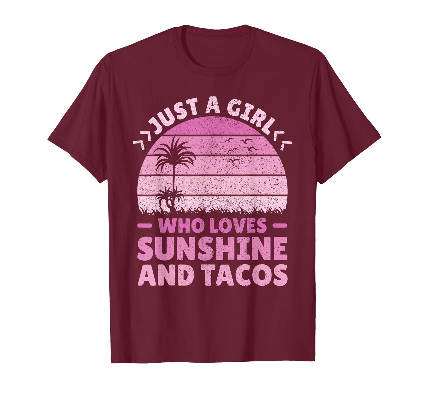 Taco & Sunshine Lover Just A Girl Who Loves Sunshine & Tacos T-Shirt