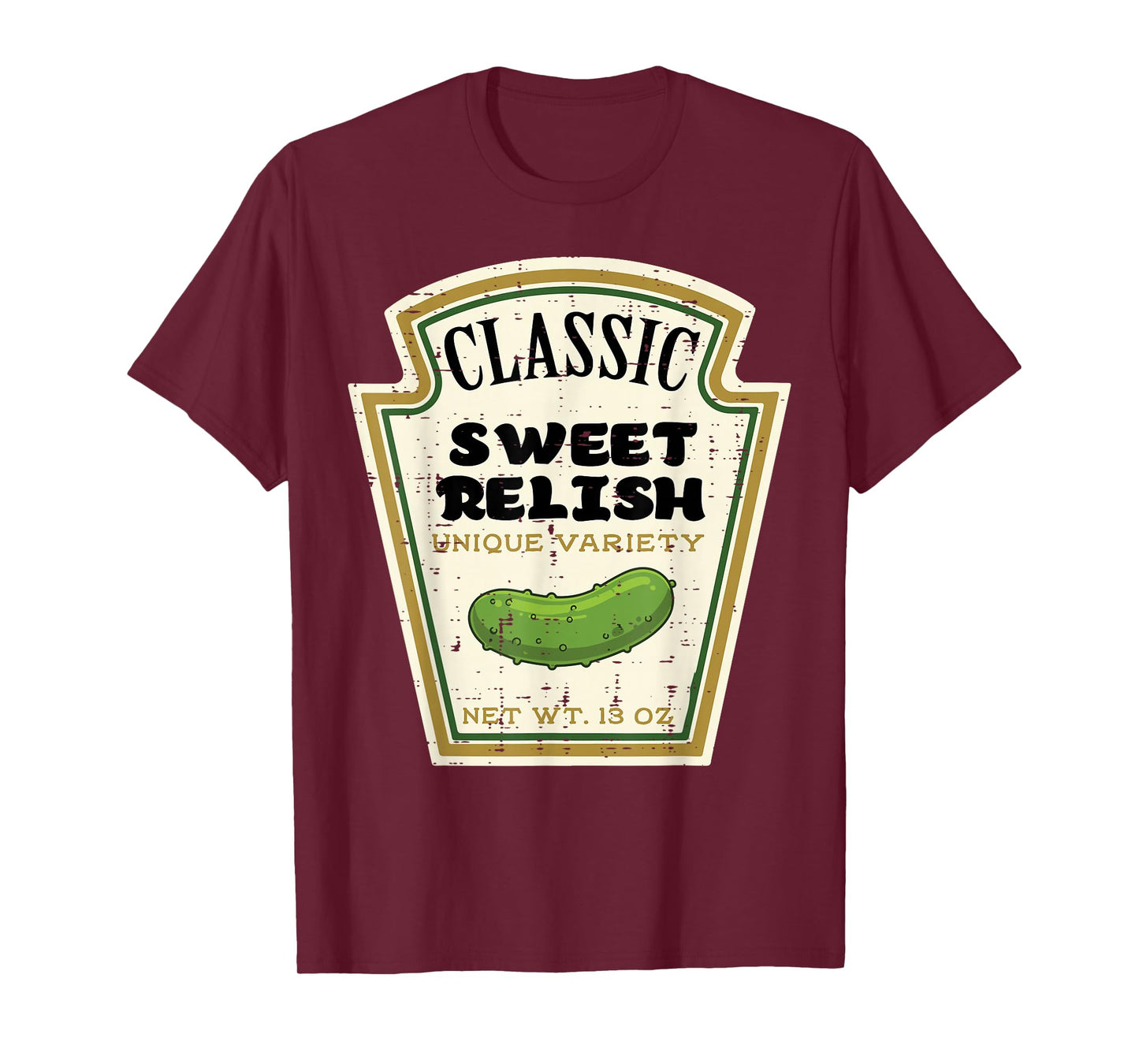 Halloween Pickle Sweet Relish Condiment Costume Men Women T-Shirt
