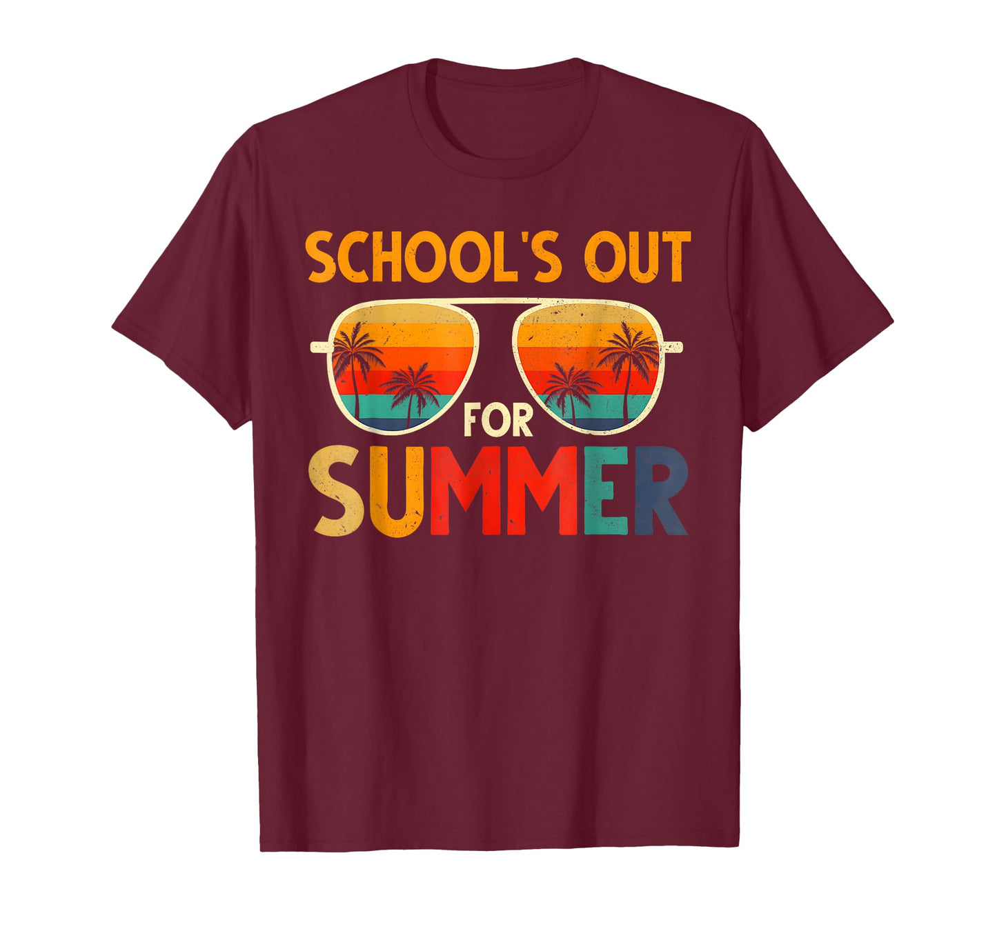Retro Schools Out For Summer Last Day Of School Teacher Boys T-Shirt