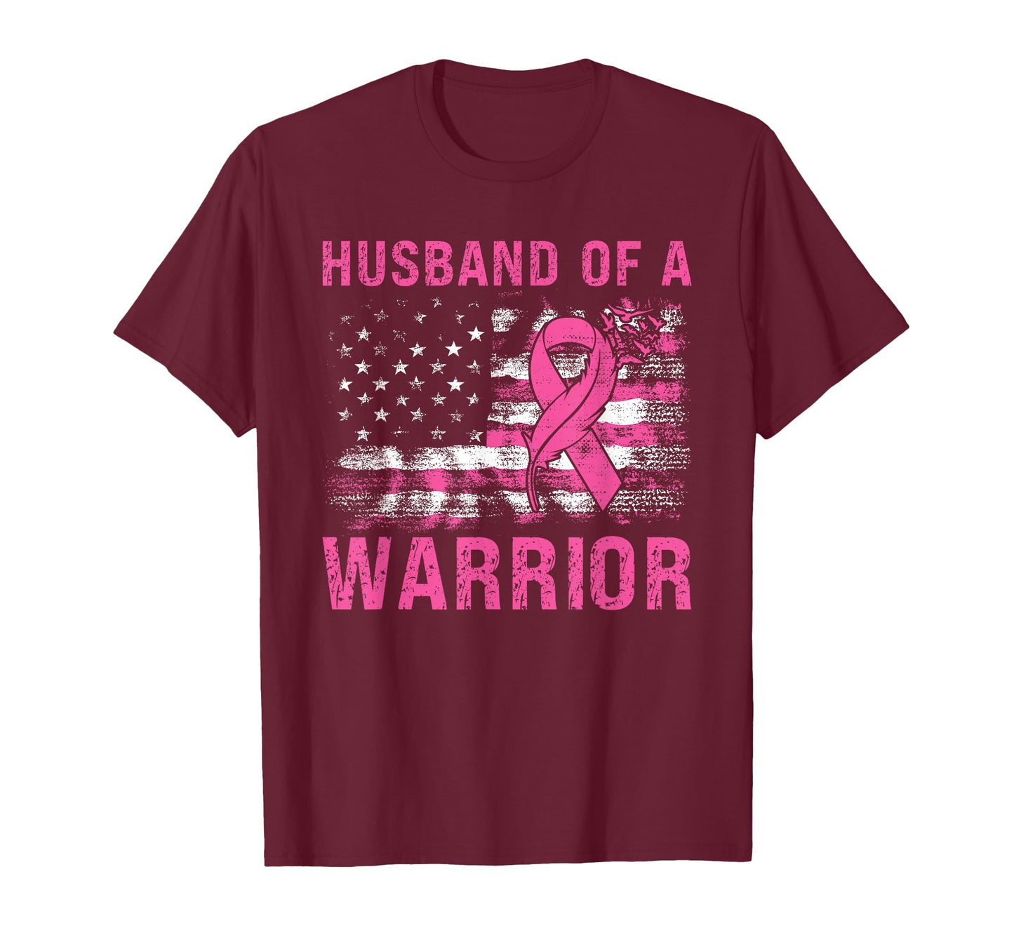 Husband Of A Warrior Breast Cancer Awareness Support Squad T-Shirt