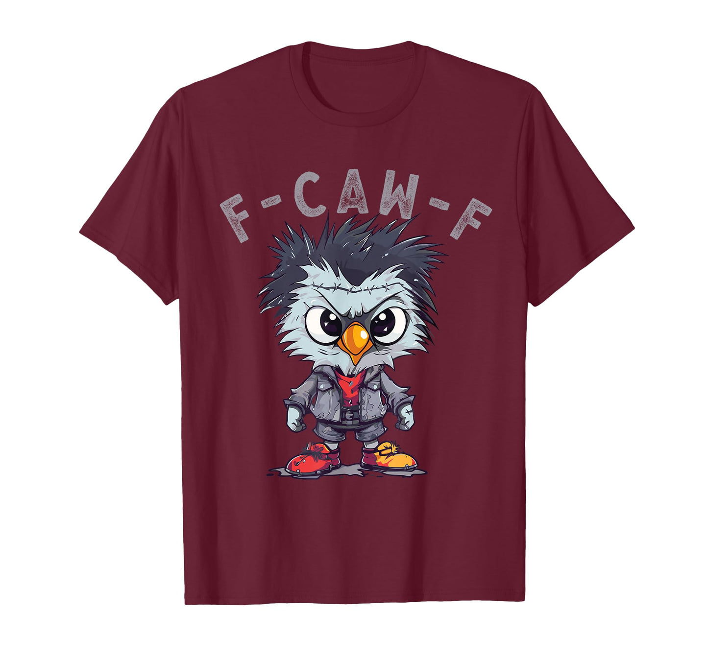 F-Caw-F Funny Chicken FCAWF Humour Quote Baby Rooster Meme T-Shirt
