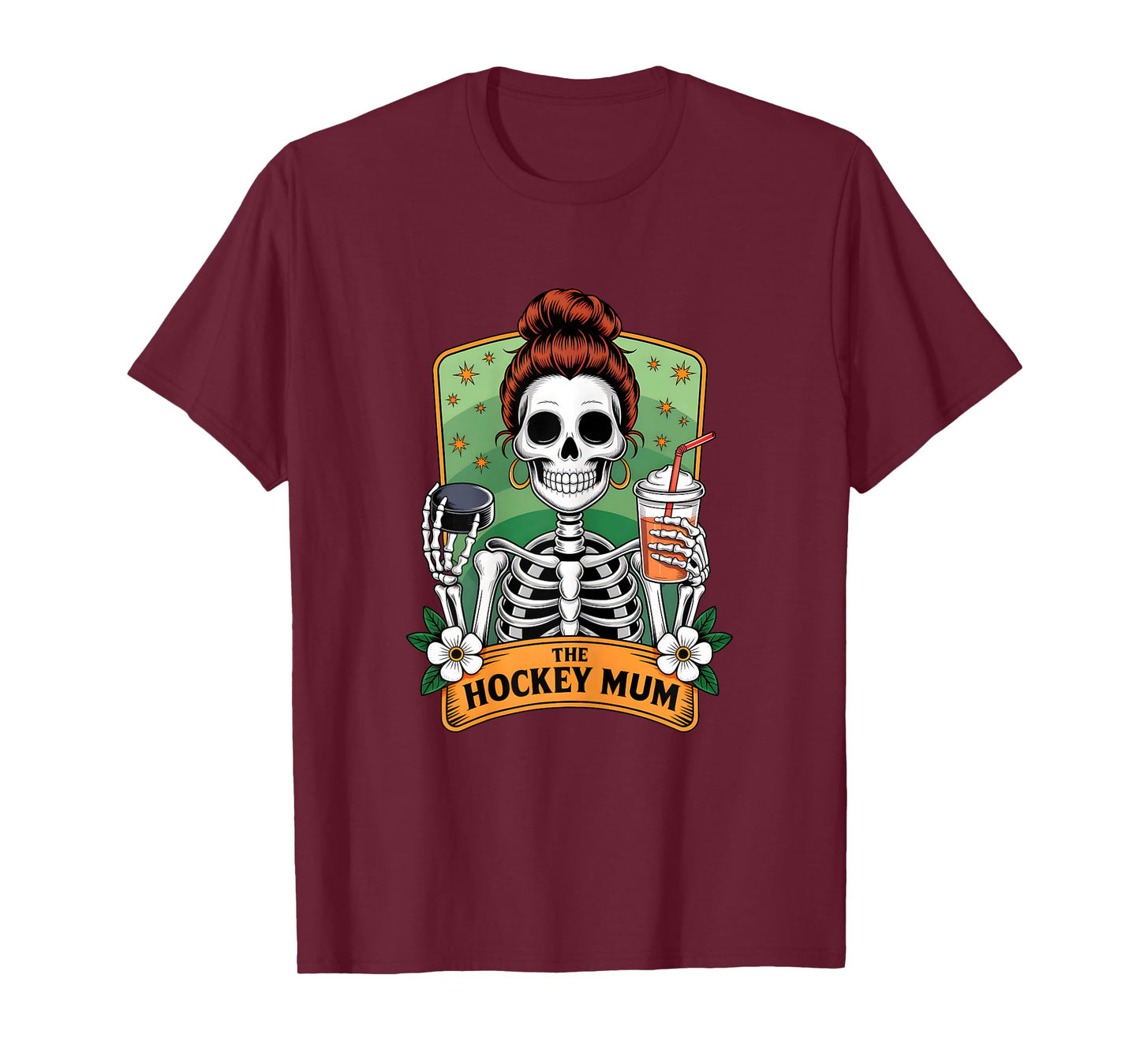 The Hockey Mum Tarot Card Skeleton Game Day Proud Mums T-Shirt