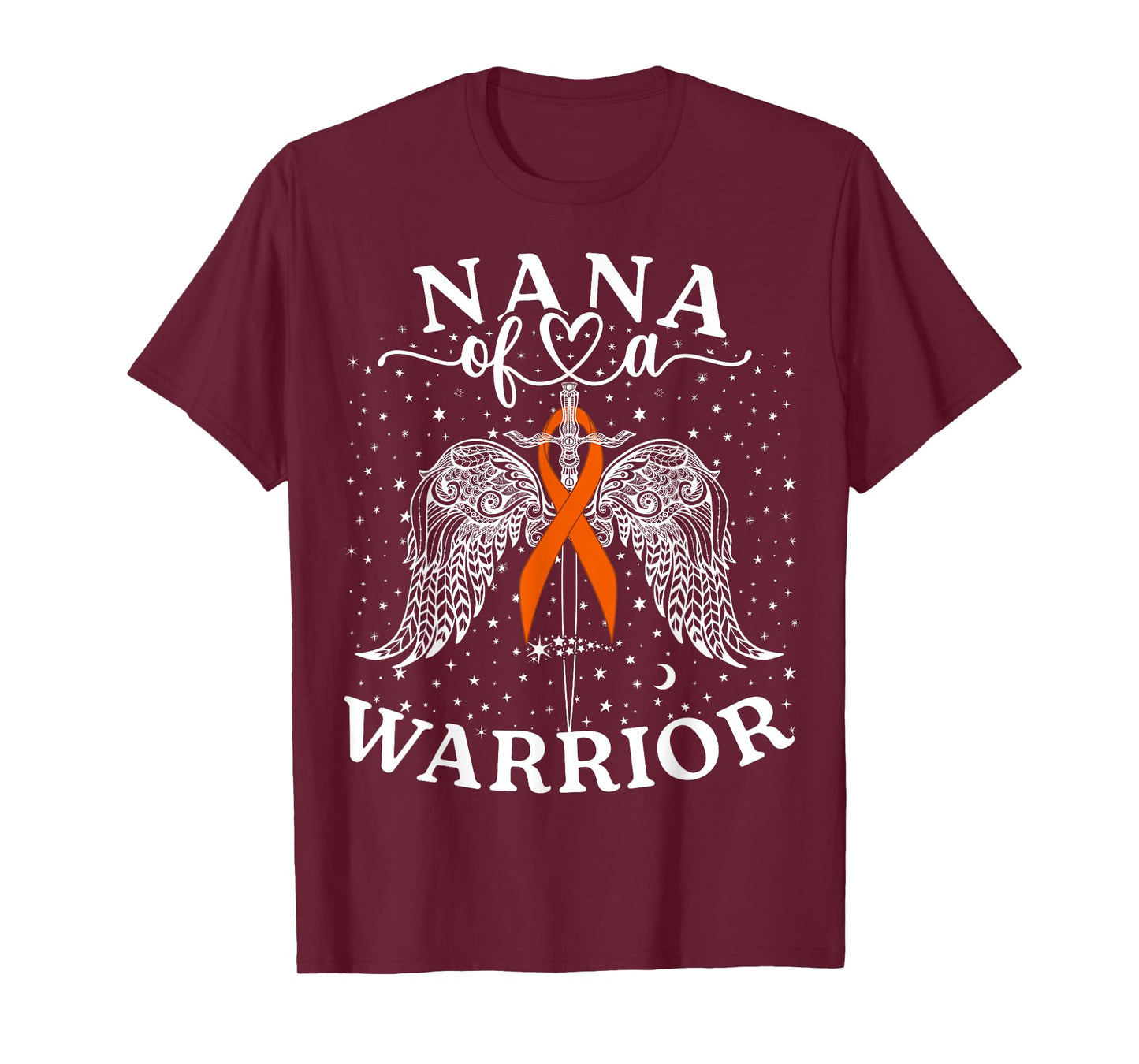 Nana Of A Warrior Leukemia Cancer Awareness Support Squad T-Shirt