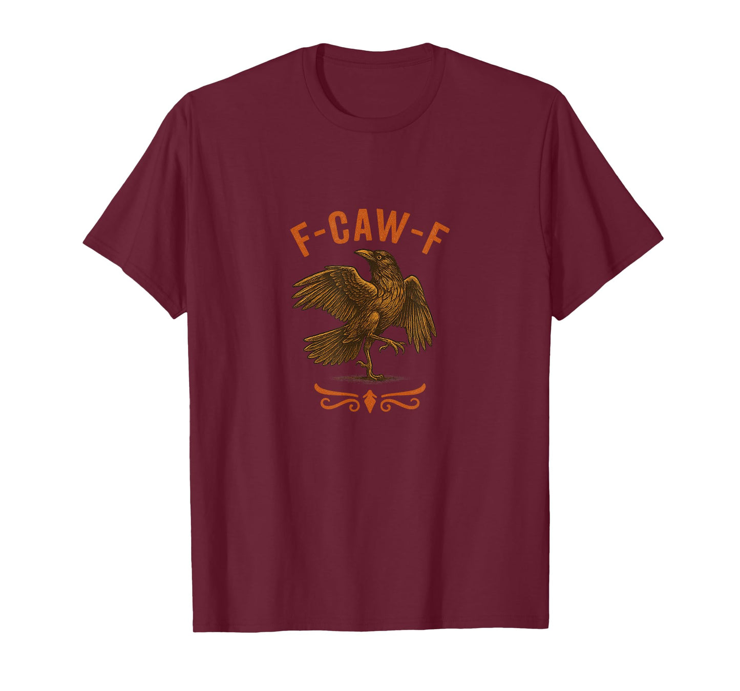F-CAW-F Raven Crow Sarcastic Meme Vintage Art T-Shirt