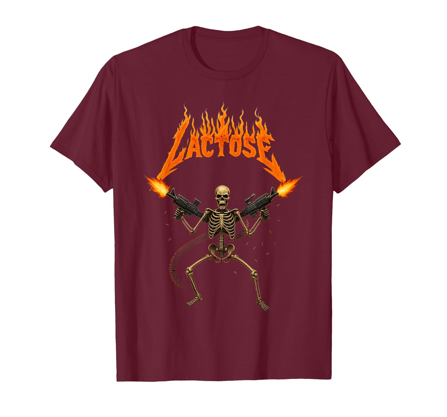 Lactose Intolerant Skeleton,Funny Sarcasm Oddly Meme T-Shirt