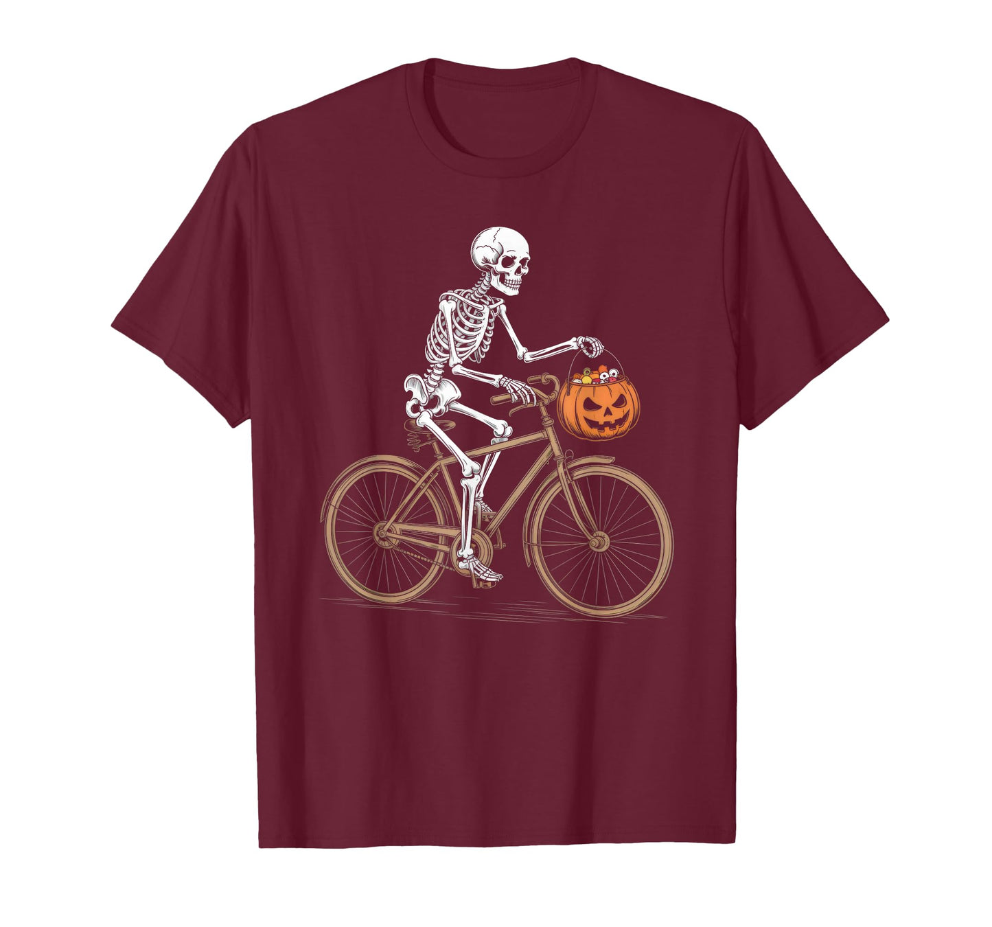 Skeleton Biker Halloween Trick-or-Treat Costumes T-Shirt