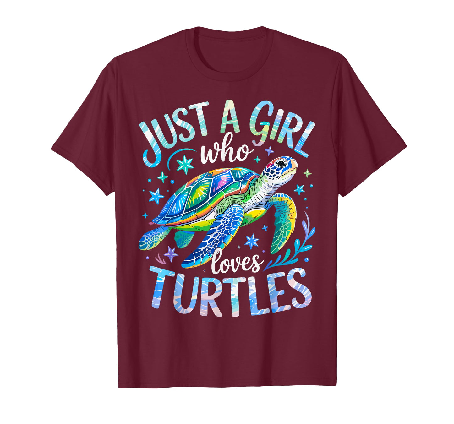 Sea Turtle Cute Just a Girl Who Loves Turtles T-Shirt