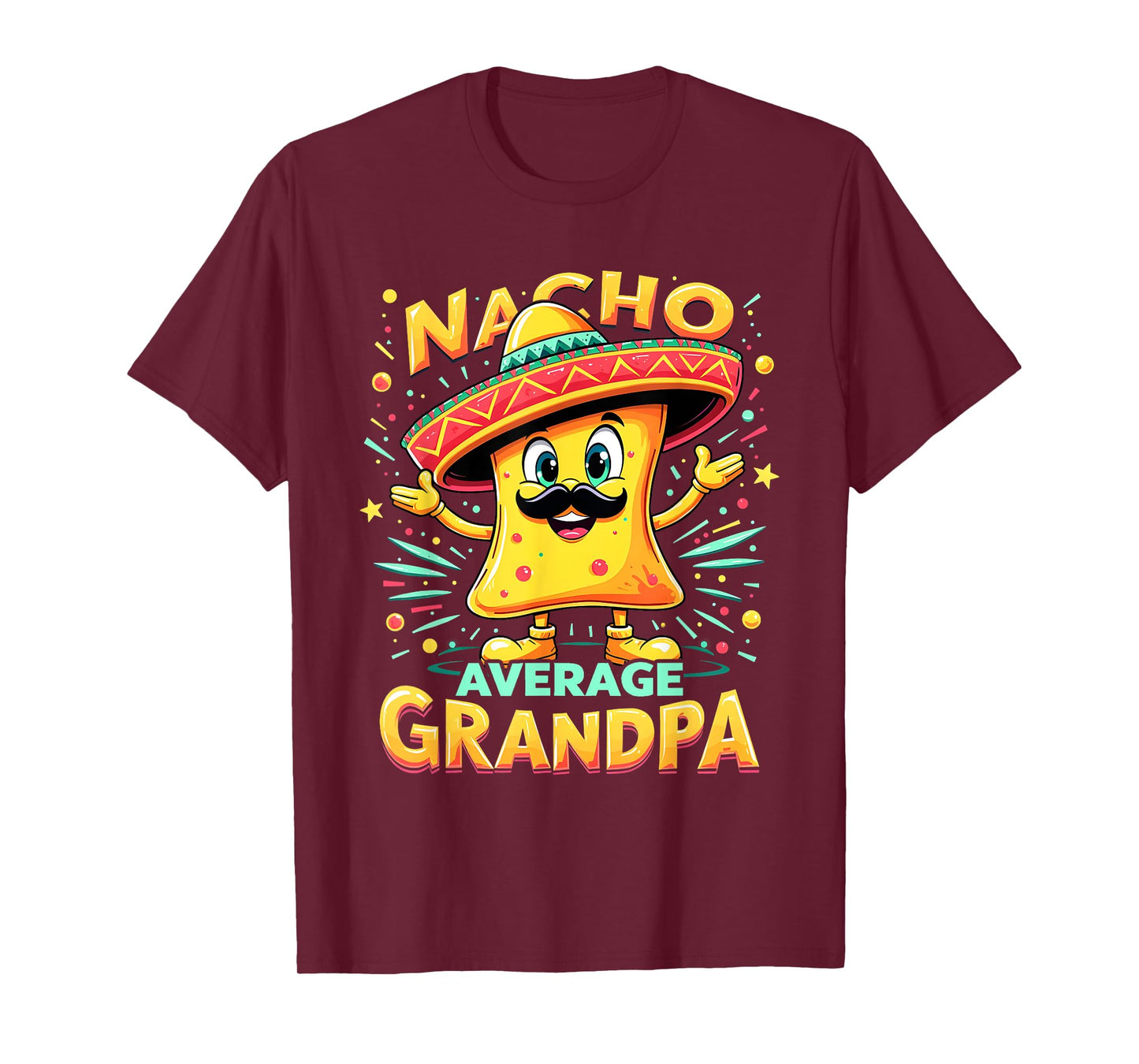 Cinco De Mayo Nacho Average Grandpa Men Funny T-Shirt