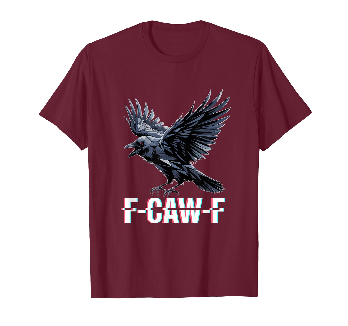 F-Caw-F Crow Funny Gothic Moon Black Bird Halloween T-Shirt