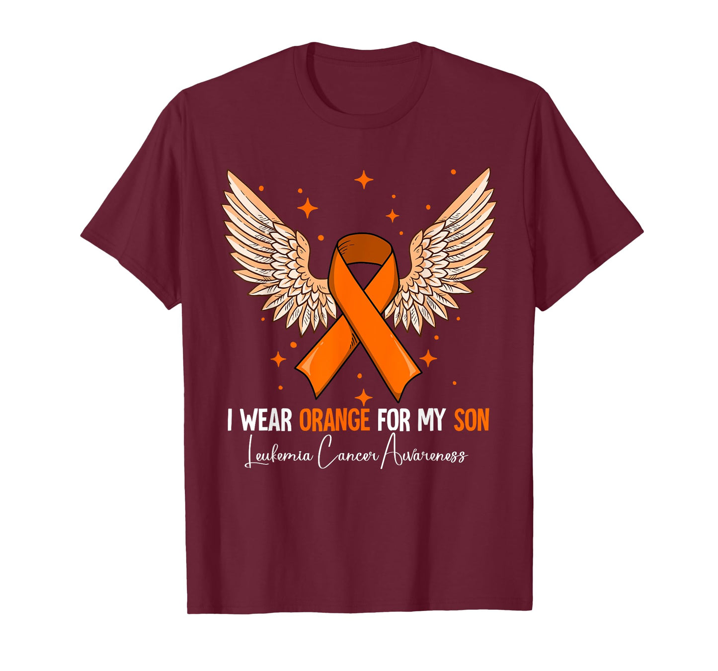I Wear Orange For My Son Leukemia Awareness T-Shirt