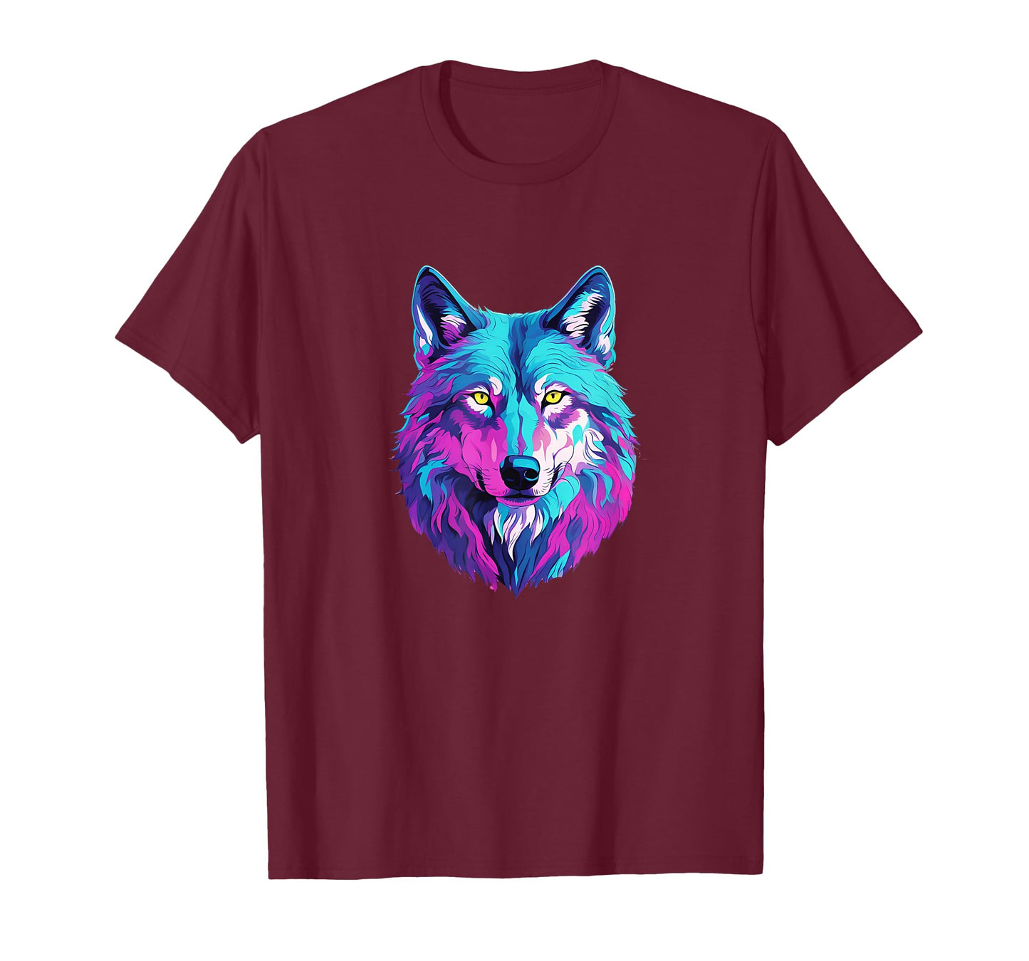 Vibrant Multicolored Wolf T-Shirt