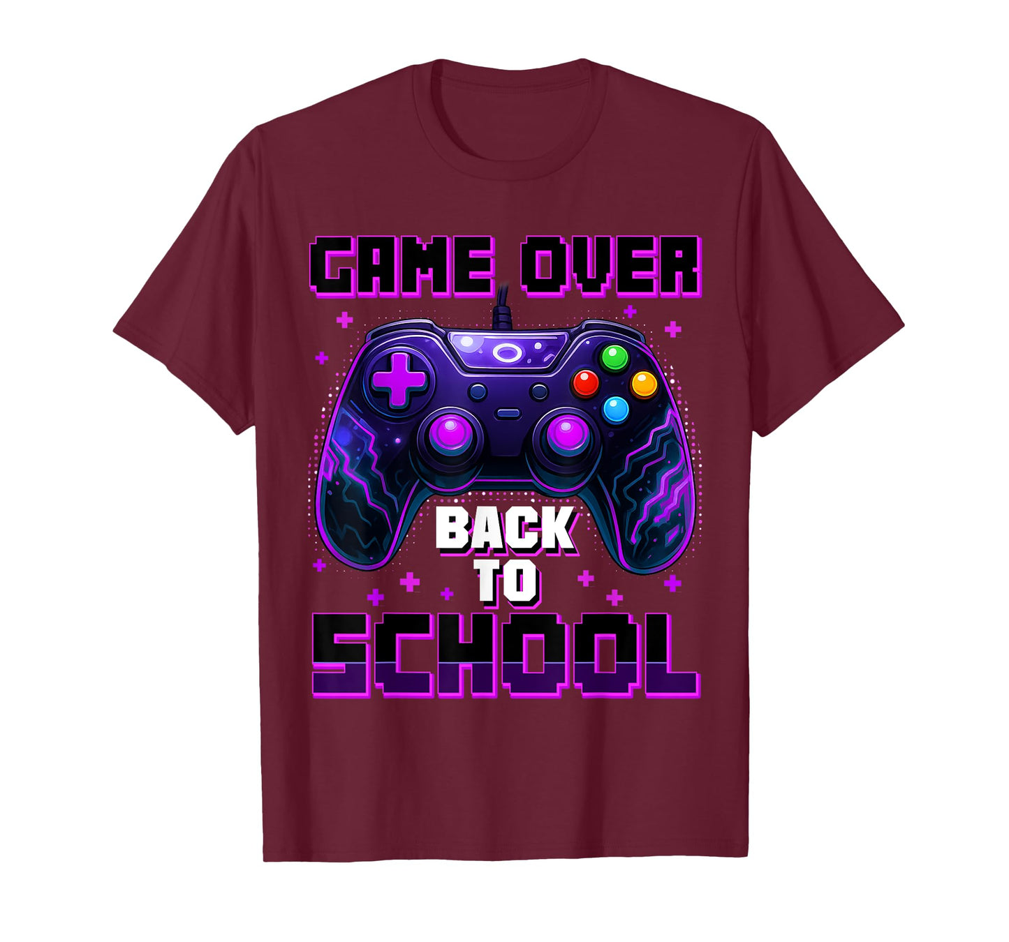 Controller Game Over Back To School First Day Of School Boys T-Shirt