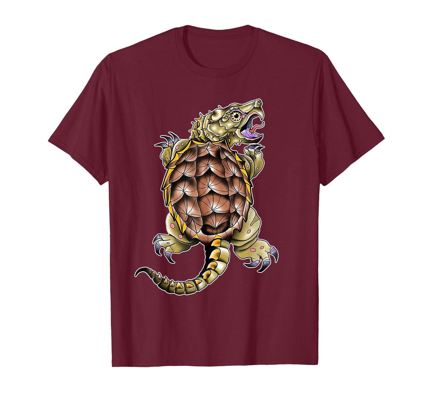 Alligator Snapping Turtle Neo-Traditional Tattoo Flash T-Shirt