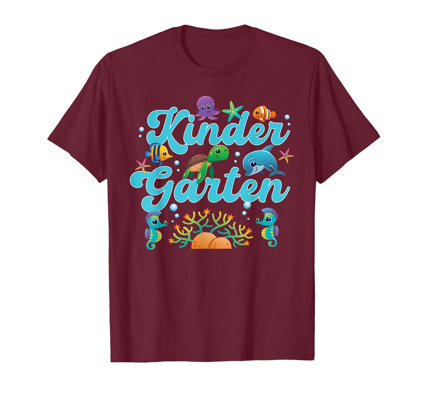 Kindergarten Teacher Sea Life Ocean Animal Lover Teach T-Shirt