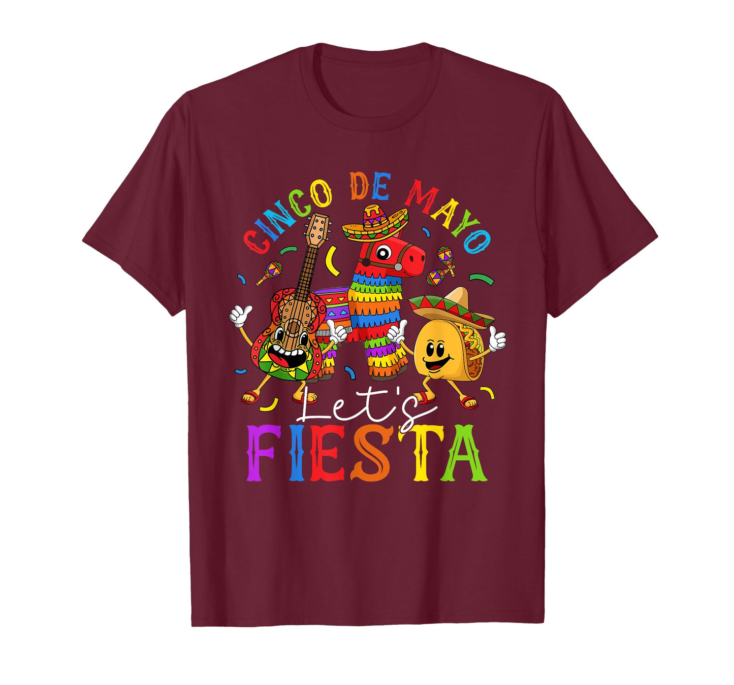 Cinco De Mayo Mexican Let's Fiesta Happy 5 De Mayo T-Shirt