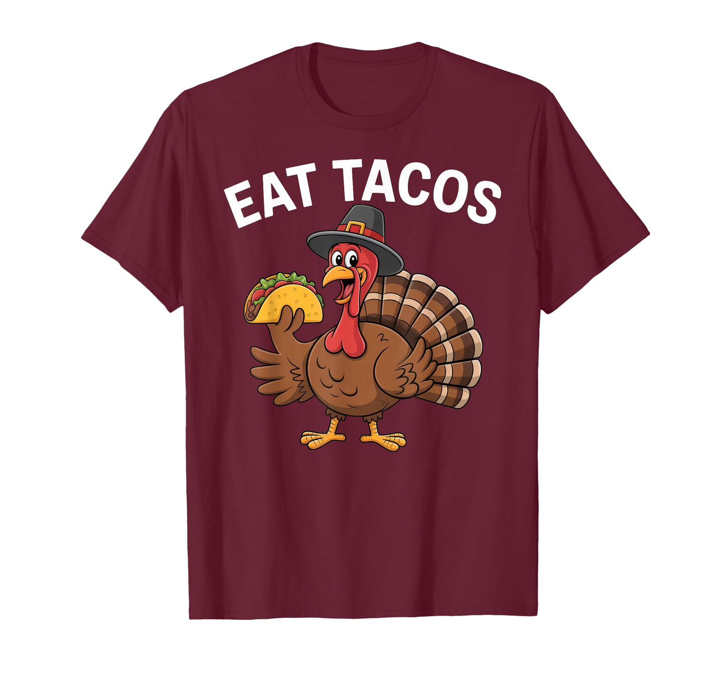 Funny Thanksgiving Turkey Eat Tacos Mexican Thanksgiving Fun T-Shirt