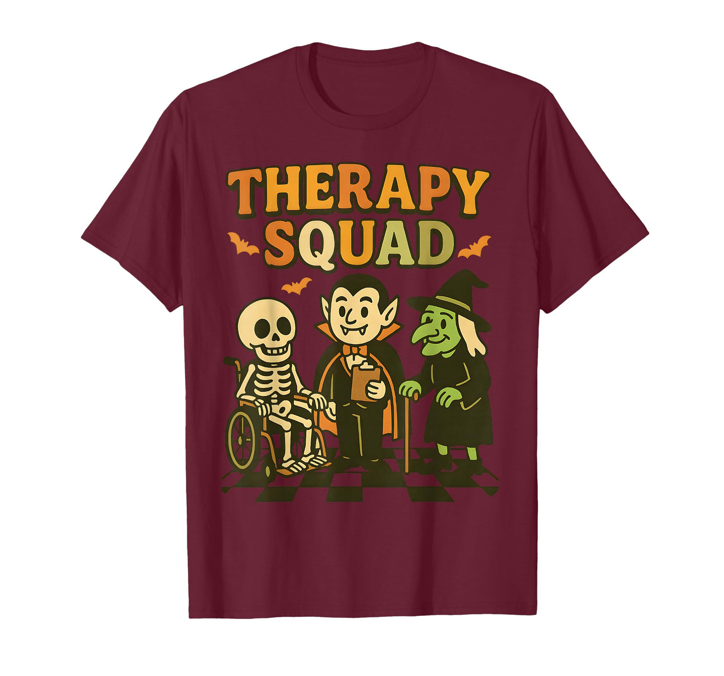 Funny Therapy Squad Retro OT PT Team Cute Halloween Physical T-Shirt