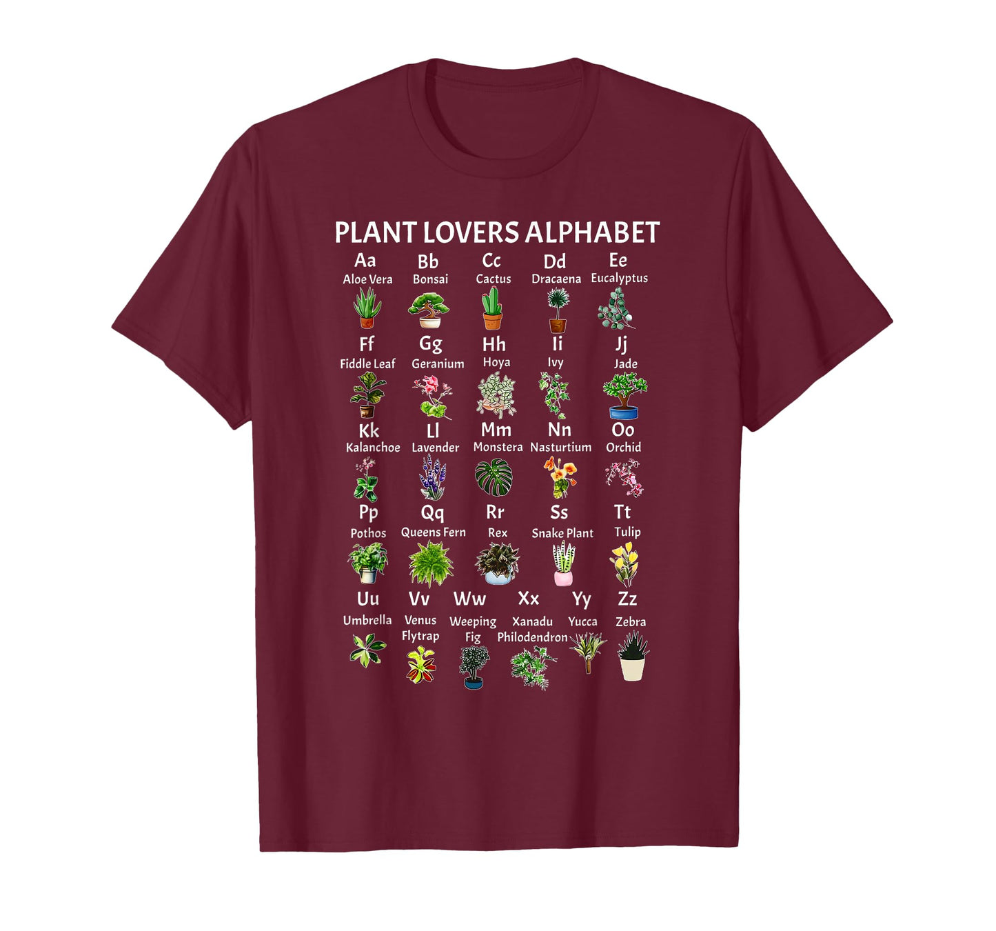 Plant Lovers Alphabet Gardener Gardening Garden Lover T-Shirt