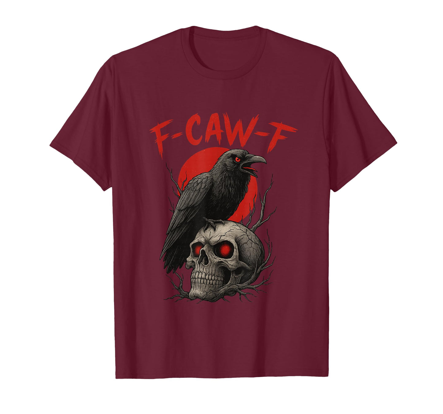 Black Crow, F-Caw-F Funny Black Bird T-Shirt