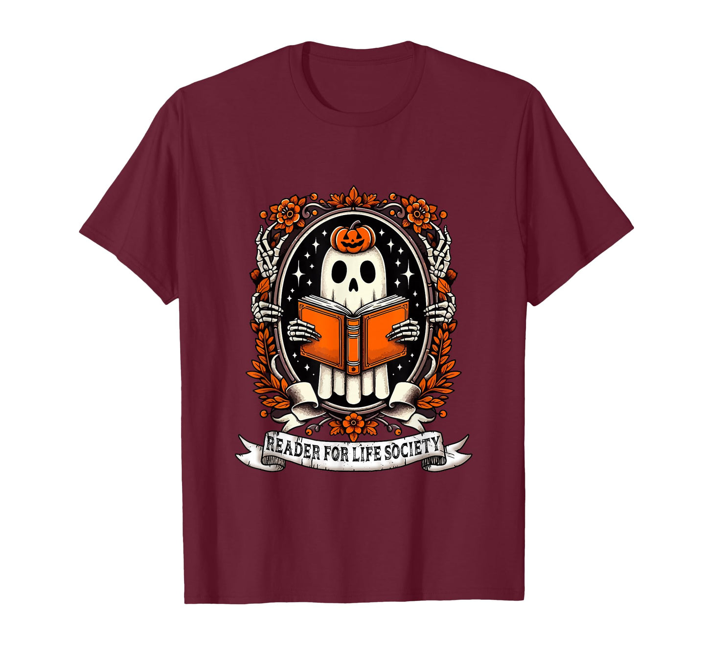 Reader Funny Joke Life Society Halloween Boo Librarian T-Shirt