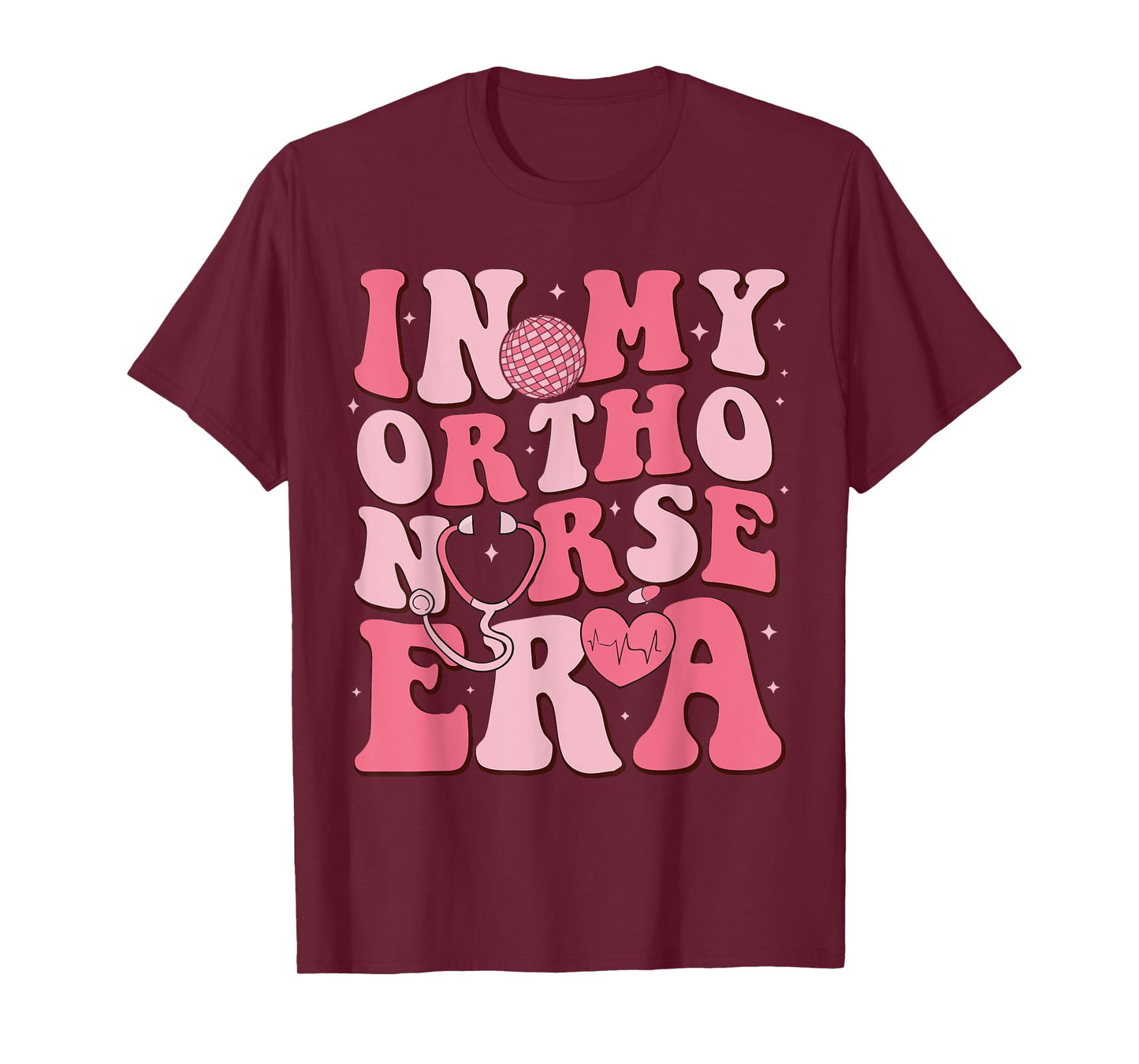 Retro Groovy Disco In My Ortho Nurse Era T-Shirt