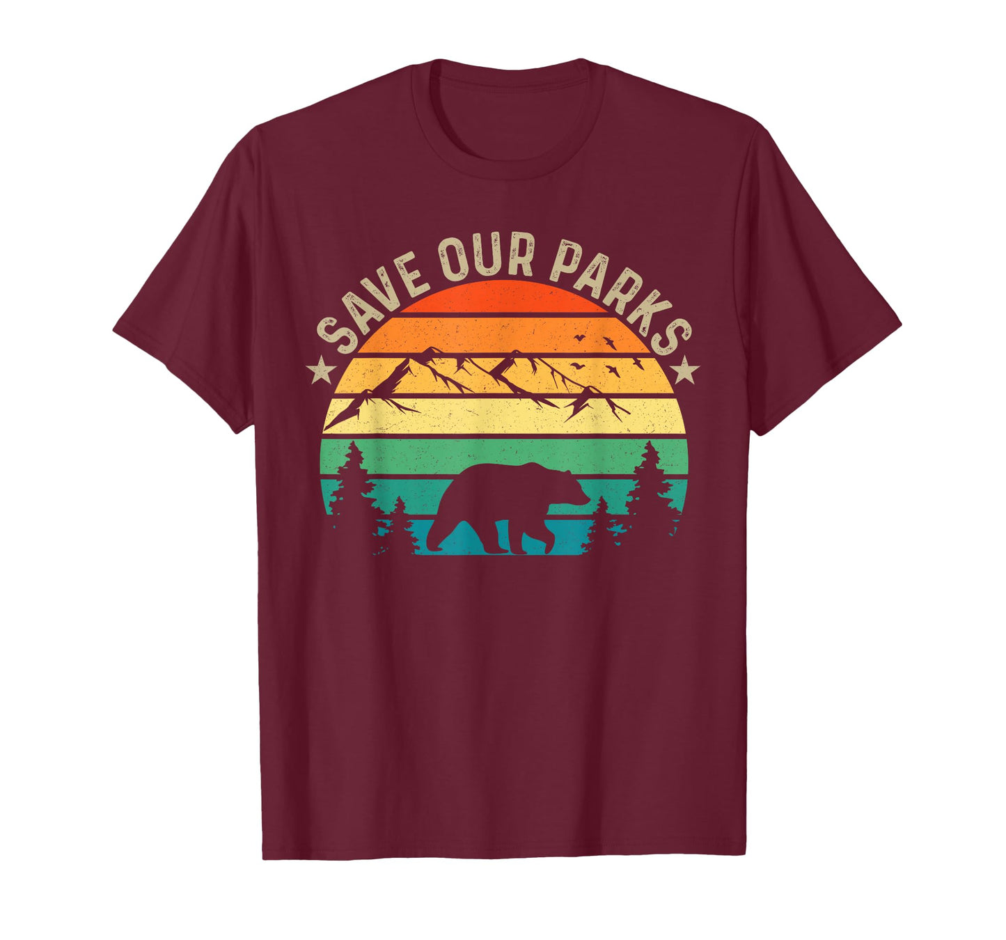 Save Our National Parks Retro Hiking T-Shirt