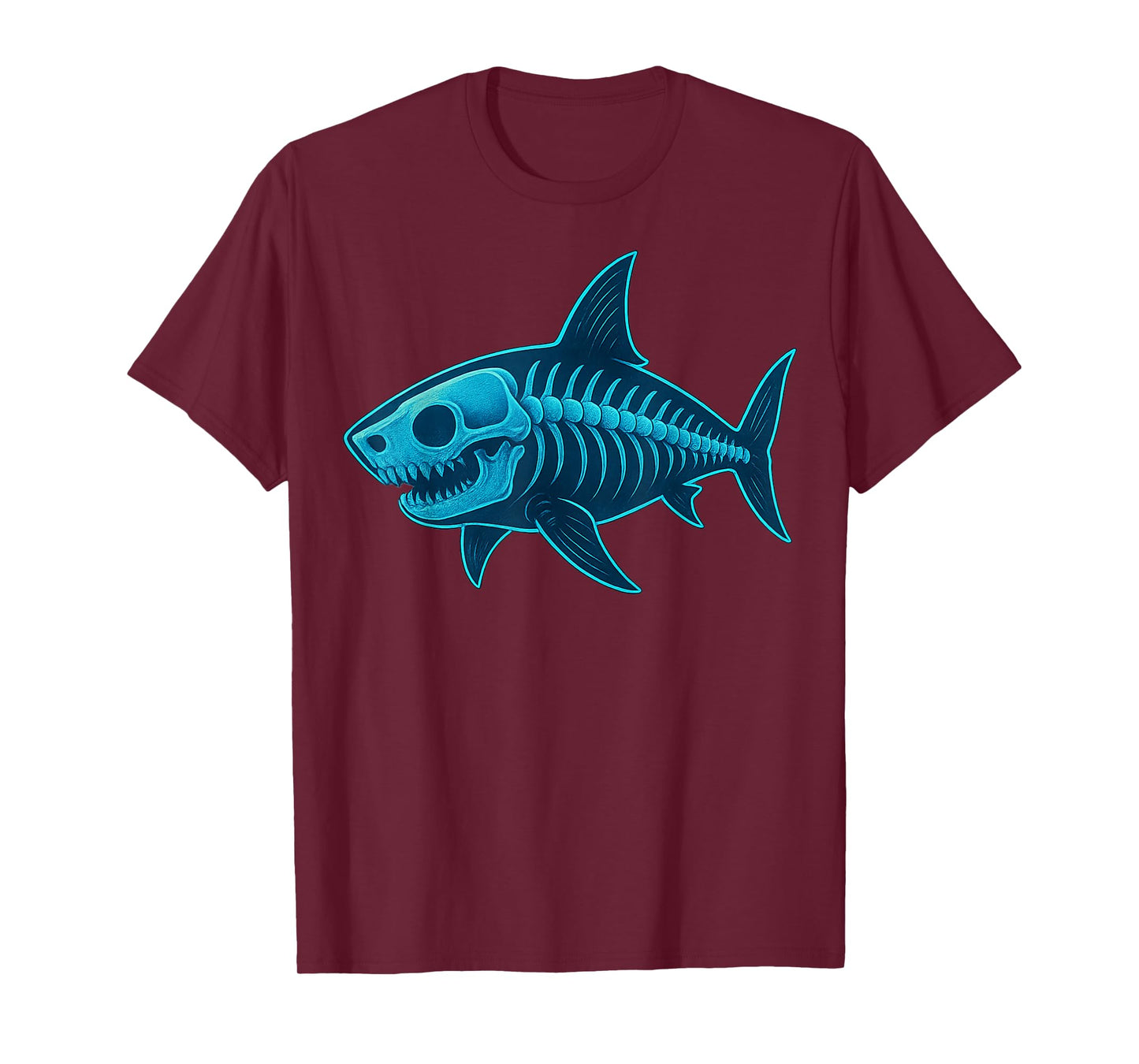 Skull Shark Design for Ocean Lovers and Scuba Divers T-Shirt
