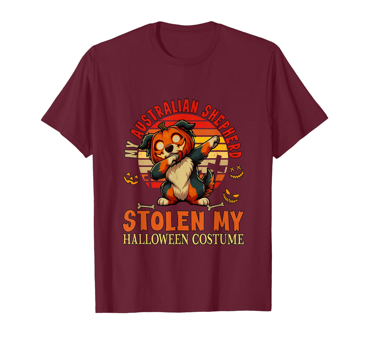 Australian Shepherd Stolen My Halloween Costume Dog Owner T-Shirt