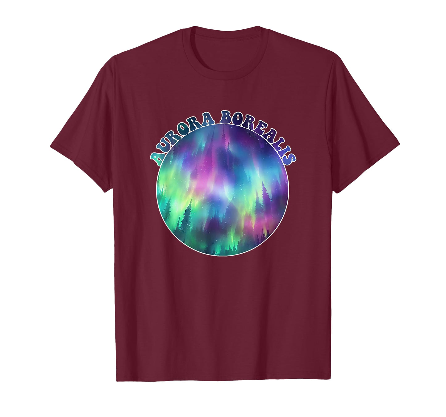Aurora Borealis Northern Light Souvenir Adults Kids Women T-Shirt